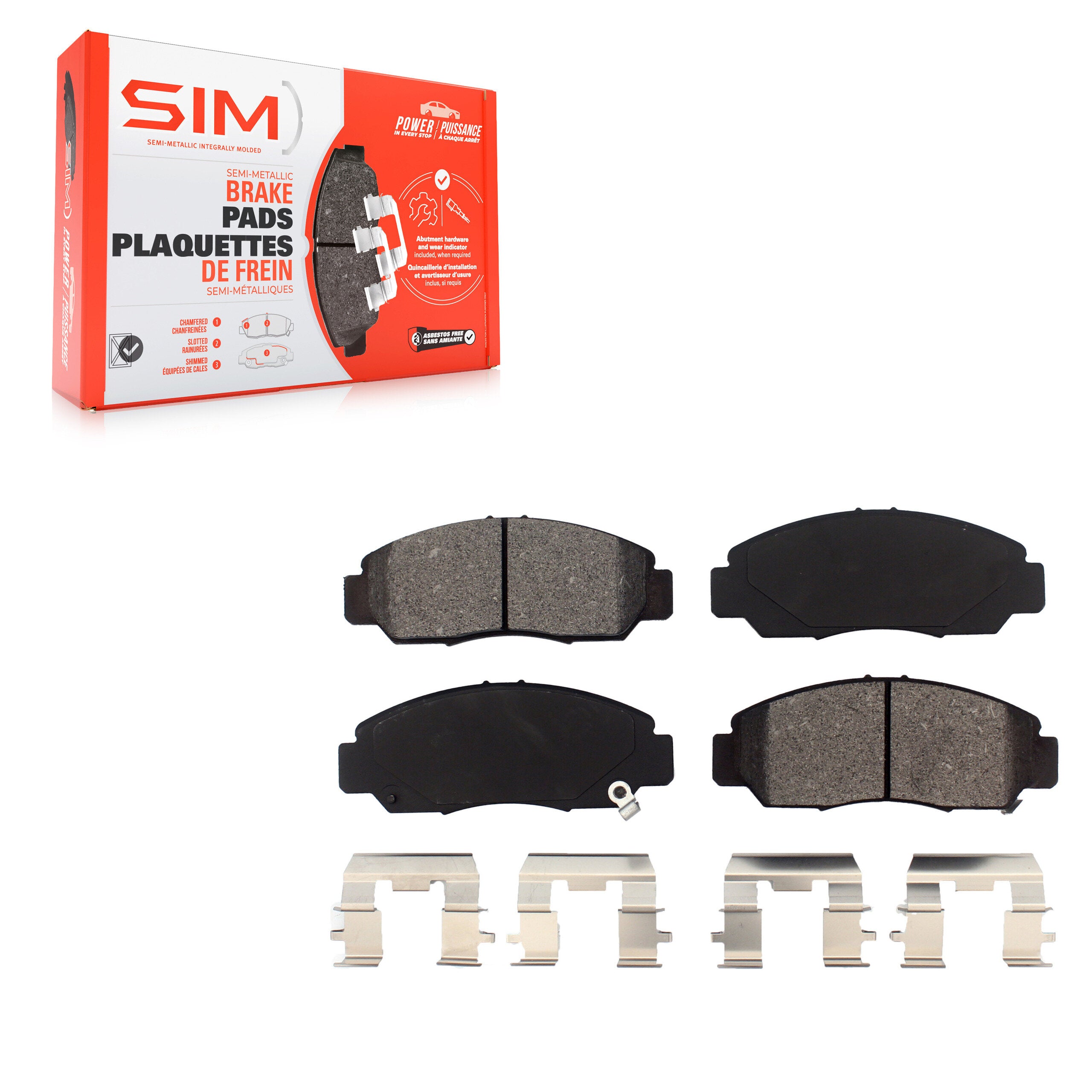 SIM SIM-959 Disc Brake Pad for 2003-2011 Acura CSX, Honda Accord, Honda Civic - Front
