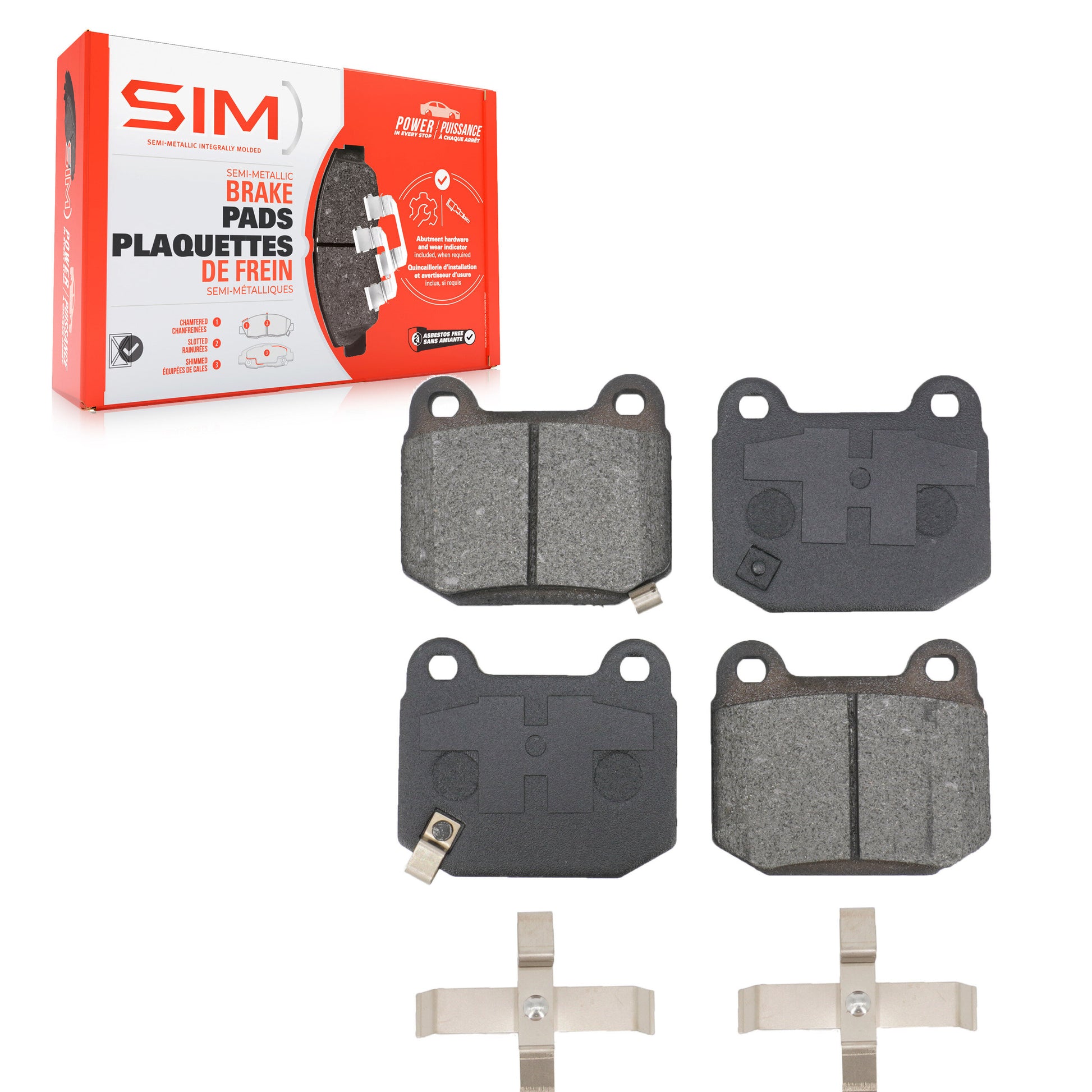 SIM SIM-961 Disc Brake Pad for 2003-2020 Toyota 86, Subaru BRZ, Subaru WRX - Rear