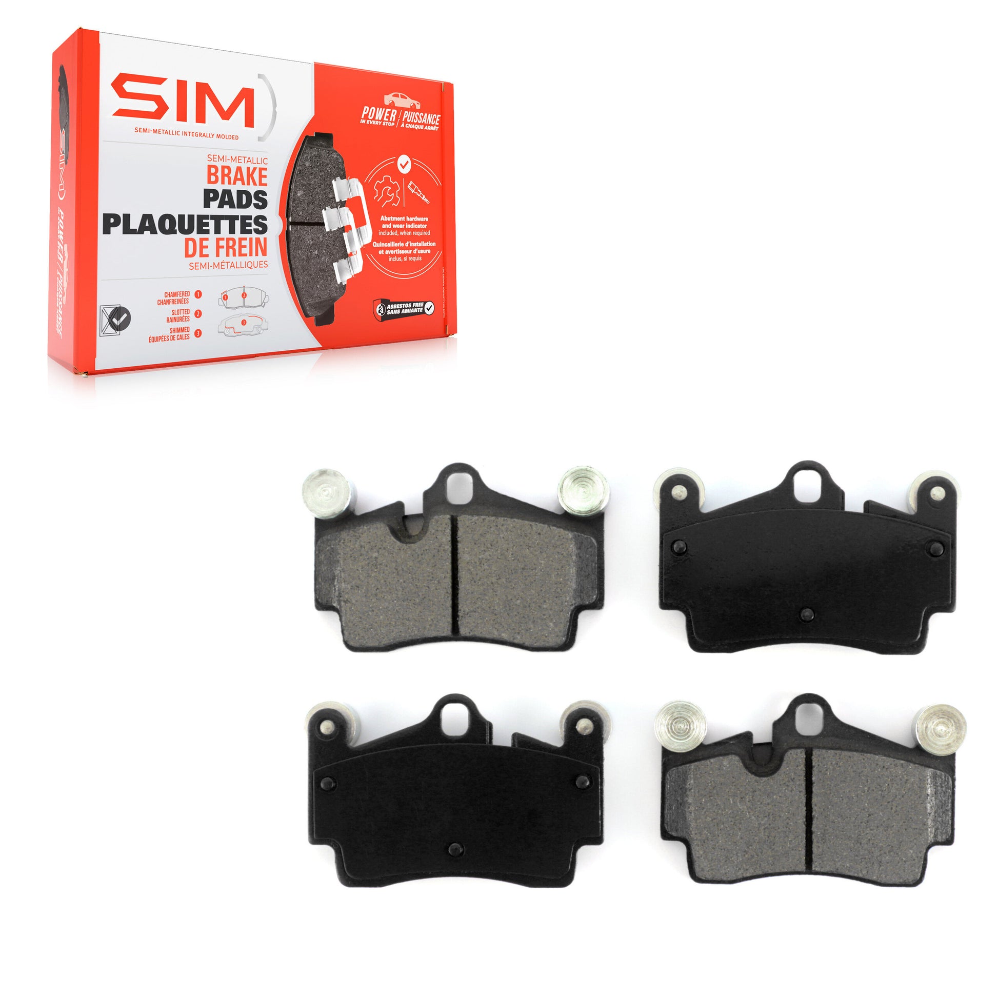 SIM SIM-978 Disc Brake Pad for 2003-2015 Porsche Cayenne, Volkswagen Touareg, Audi Q7 - Rear