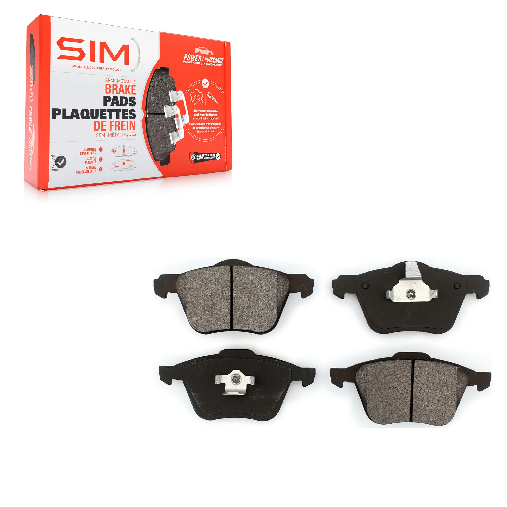 SIM SIM-979 Disc Brake Pad for 2003-2014 Volvo S60, Volvo XC90 - Front