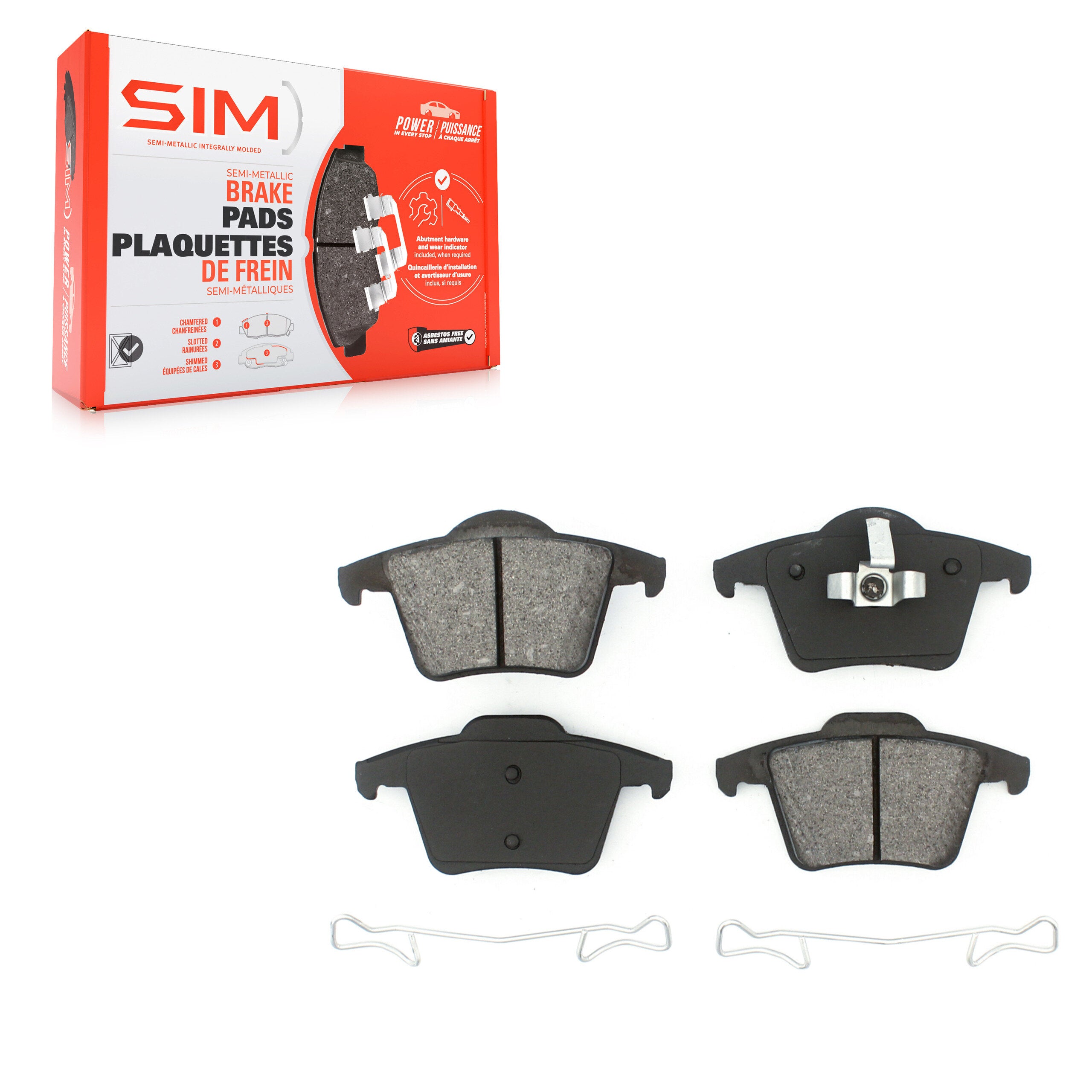 SIM SIM-980 Disc Brake Pad for 2003-2014 Volvo XC90 - Rear