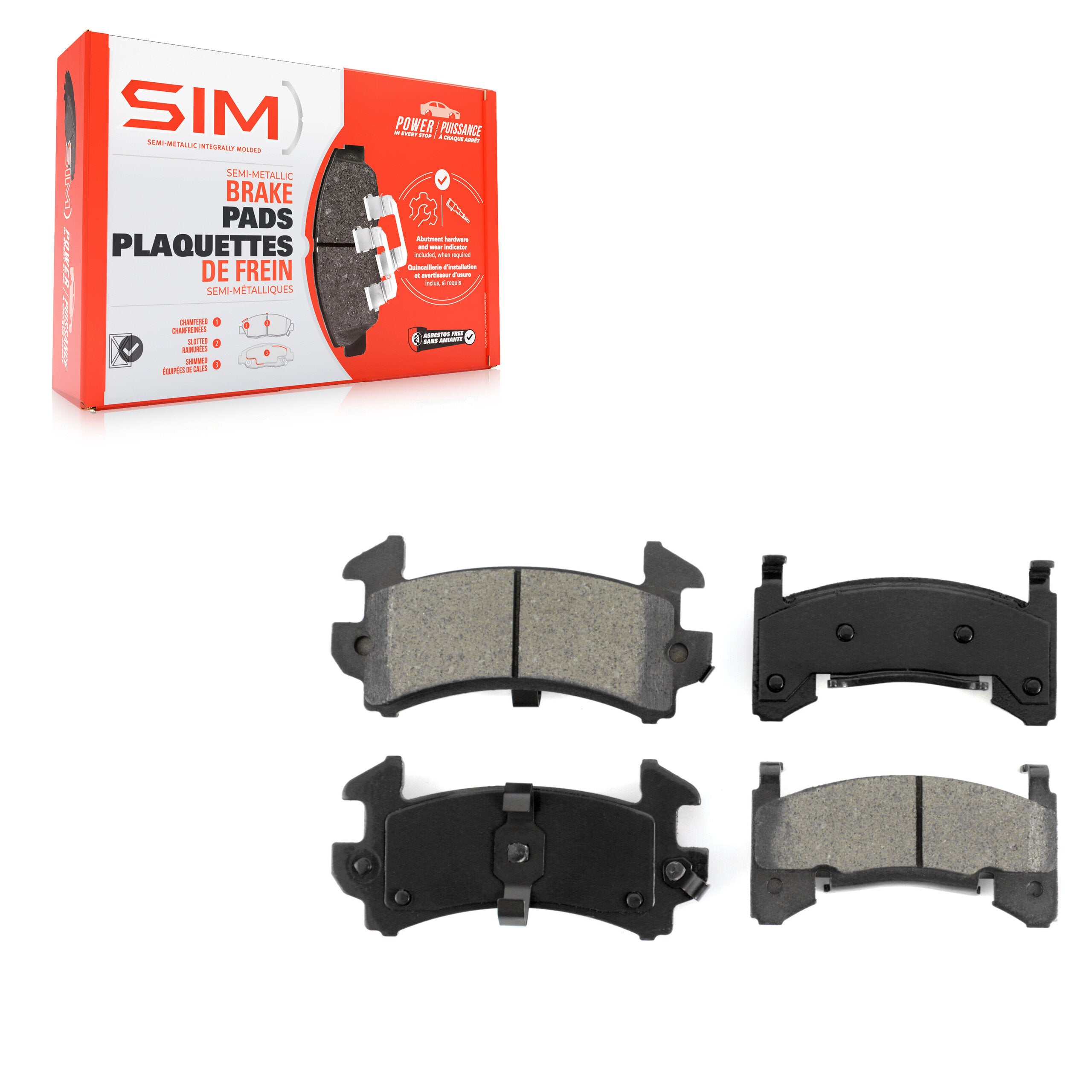 SIM SIM-988 Disc Brake Pad for 2003 Chevrolet S10, GMC Sonoma - Front