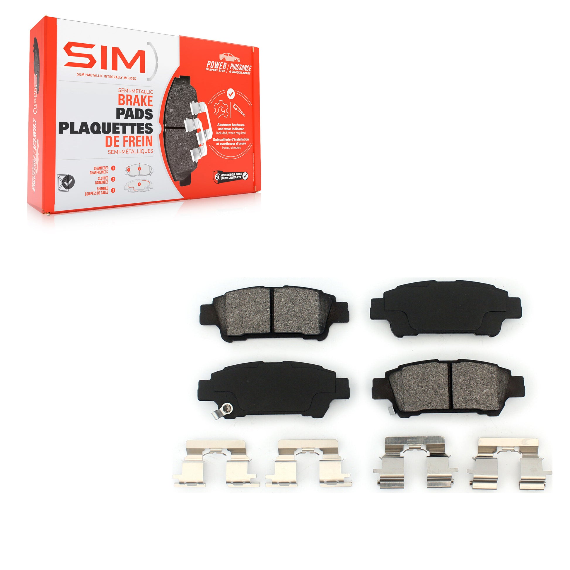 SIM SIM-995 Disc Brake Pad for 2004-2010 Toyota Sienna - Rear