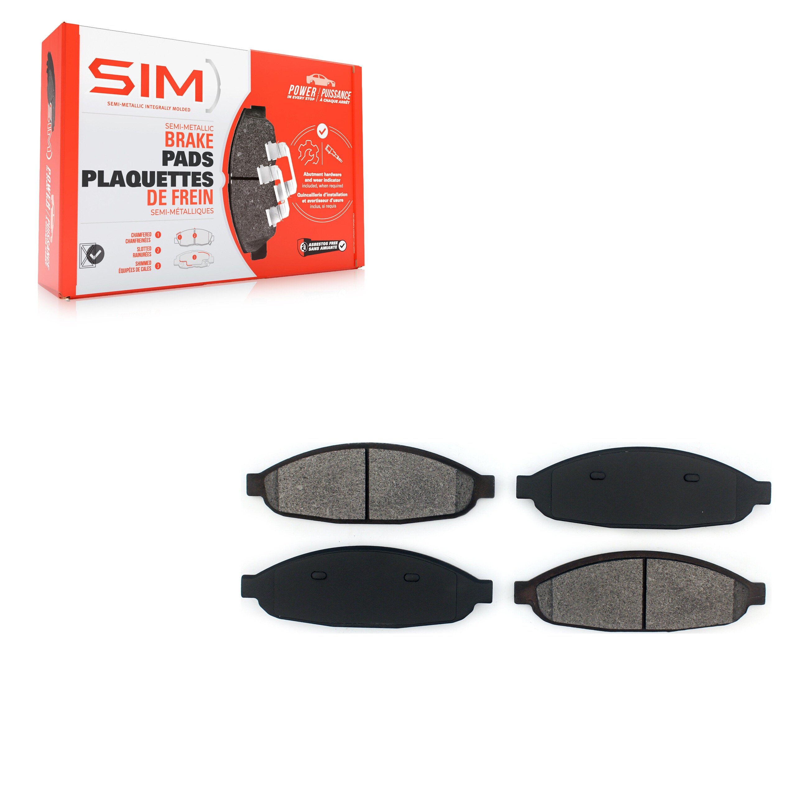 SIM SIM-997 Disc Brake Pad for 2004-2008 Chrysler Pacifica - Front