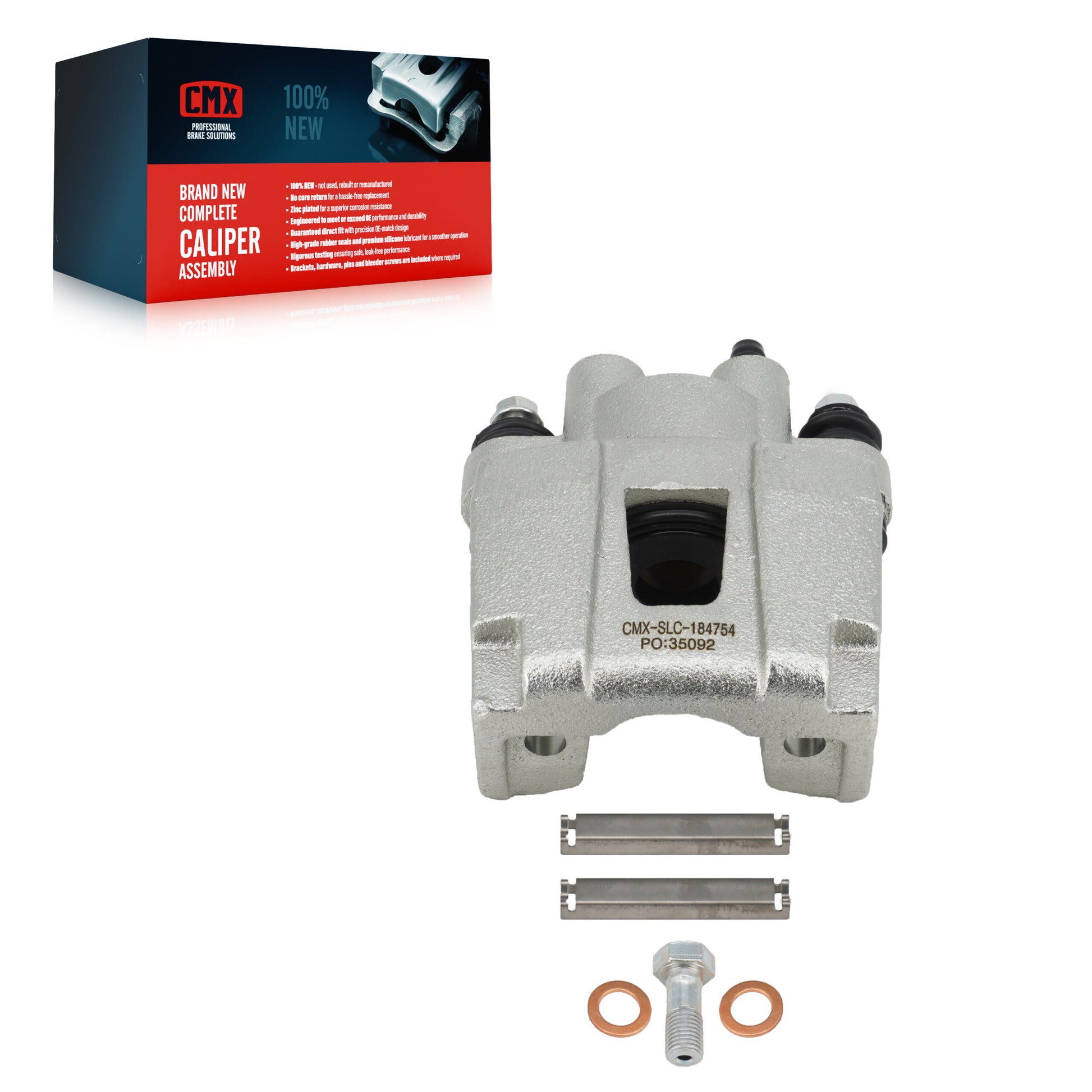 CMX SLC-184754 Disc Brake Caliper for 2001-2010 Ford Explorer Sport Trac, Ford Explorer Sport, Jeep Liberty - Rear Right