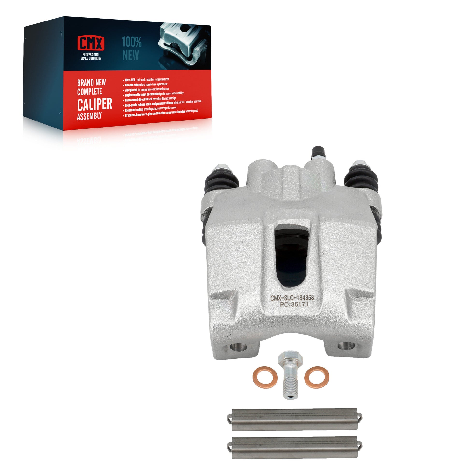 CMX SLC-184858 Disc Brake Caliper for 2004-2011 Lincoln Mark LT, Ford F-150 - Rear Right