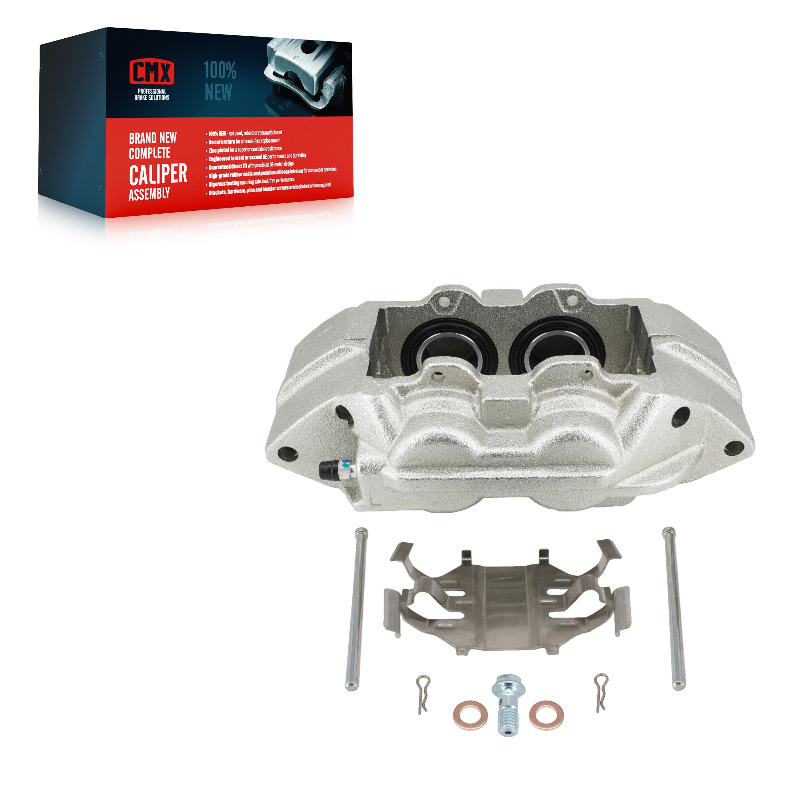 CMX SLC-185521 Disc Brake Caliper for 2015-2020 Chevrolet Colorado, GMC Canyon - Front Left