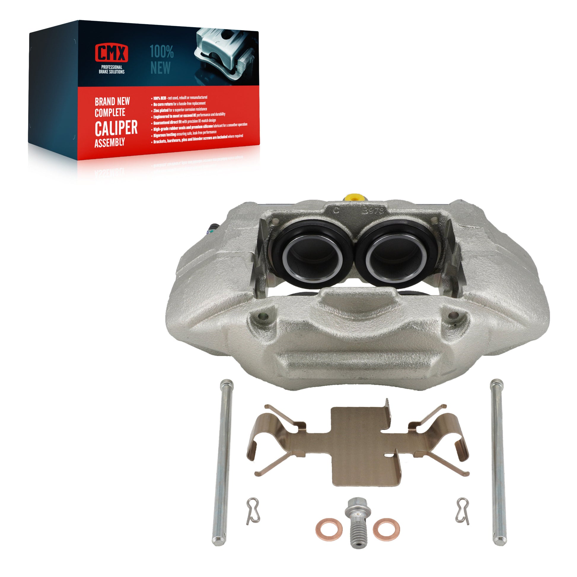 CMX SLC-185613 Disc Brake Caliper for 2019-2025 Chevrolet Silverado 1500 LTD, GMC Sierra 1500 Limited, Cadillac Escalade - Front Left