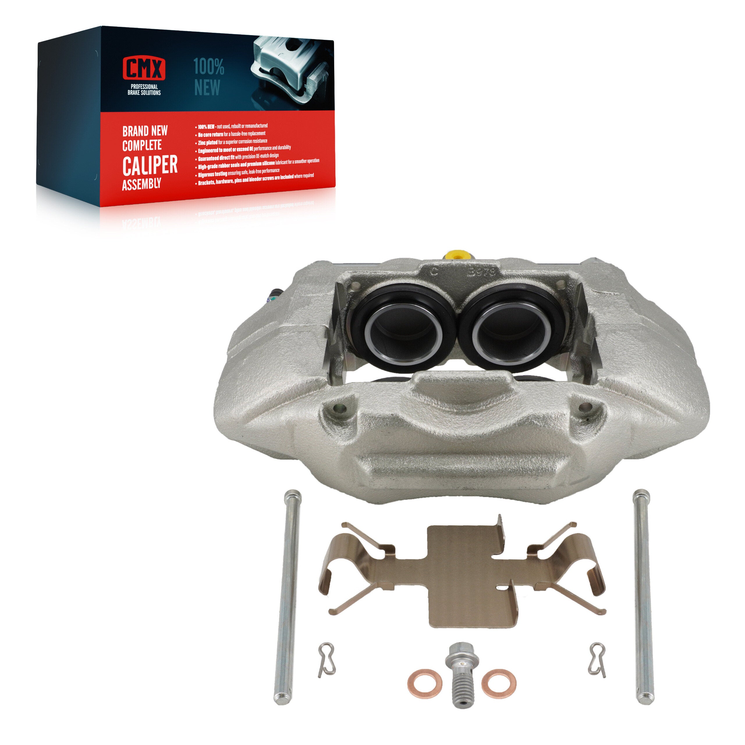 CMX SLC-185613 Disc Brake Caliper for 2019-2025 Chevrolet Silverado 1500 LTD, GMC Sierra 1500 Limited, Cadillac Escalade - Front Left