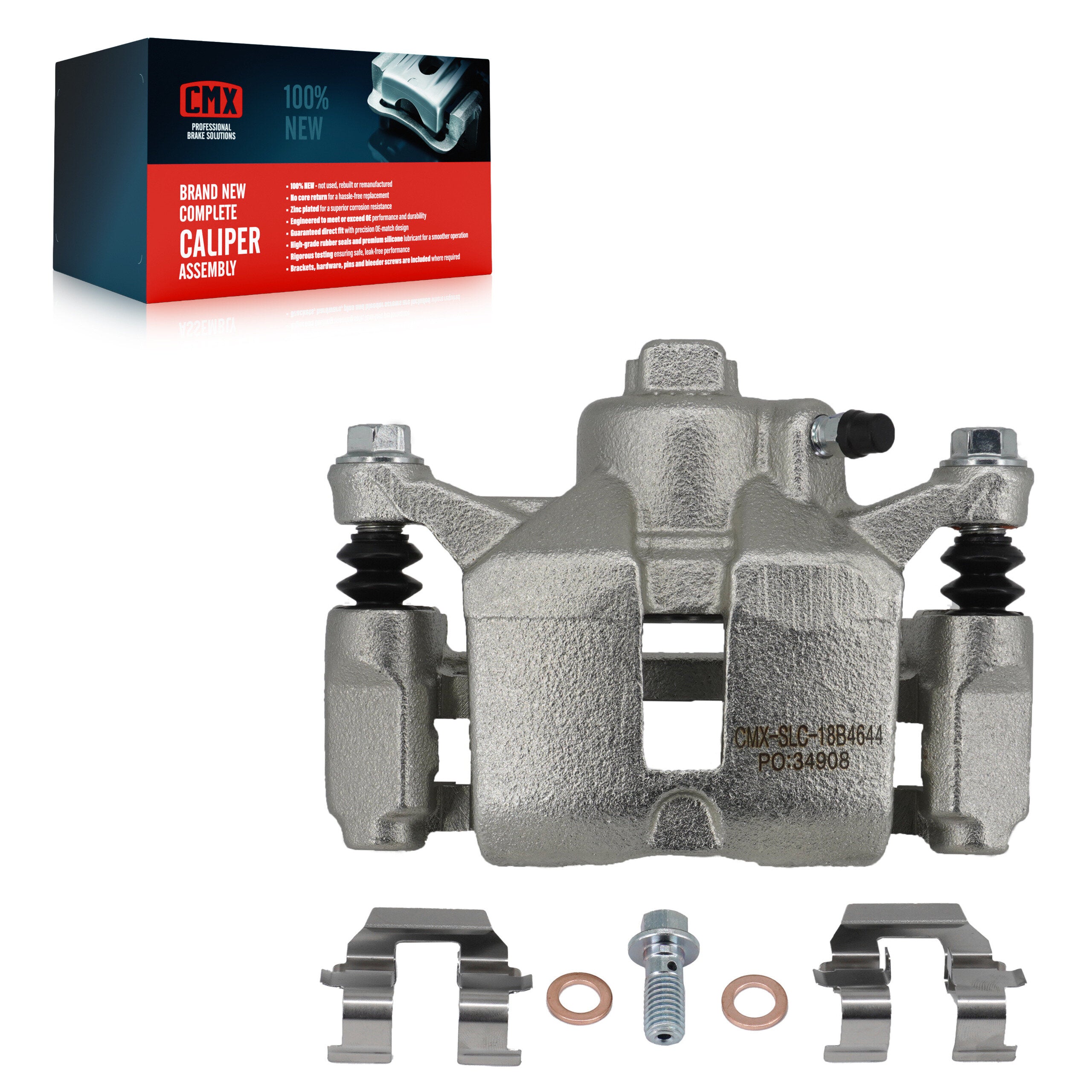 CMX SLC-18B4644 Disc Brake Caliper for 1997-2010 Buick Allure, Buick LaCrosse, Buick Century - Rear Left