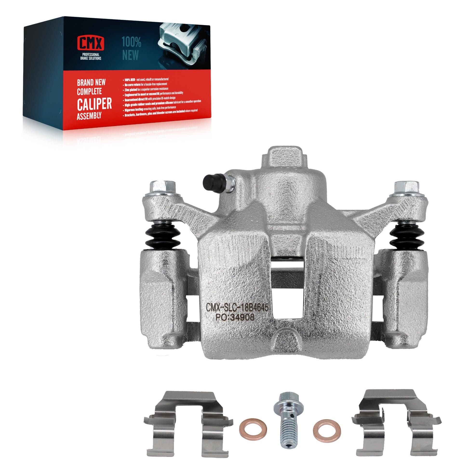 CMX SLC-18B4645 Disc Brake Caliper for 1997-2010 Buick Allure, Buick LaCrosse, Buick Century - Rear Right