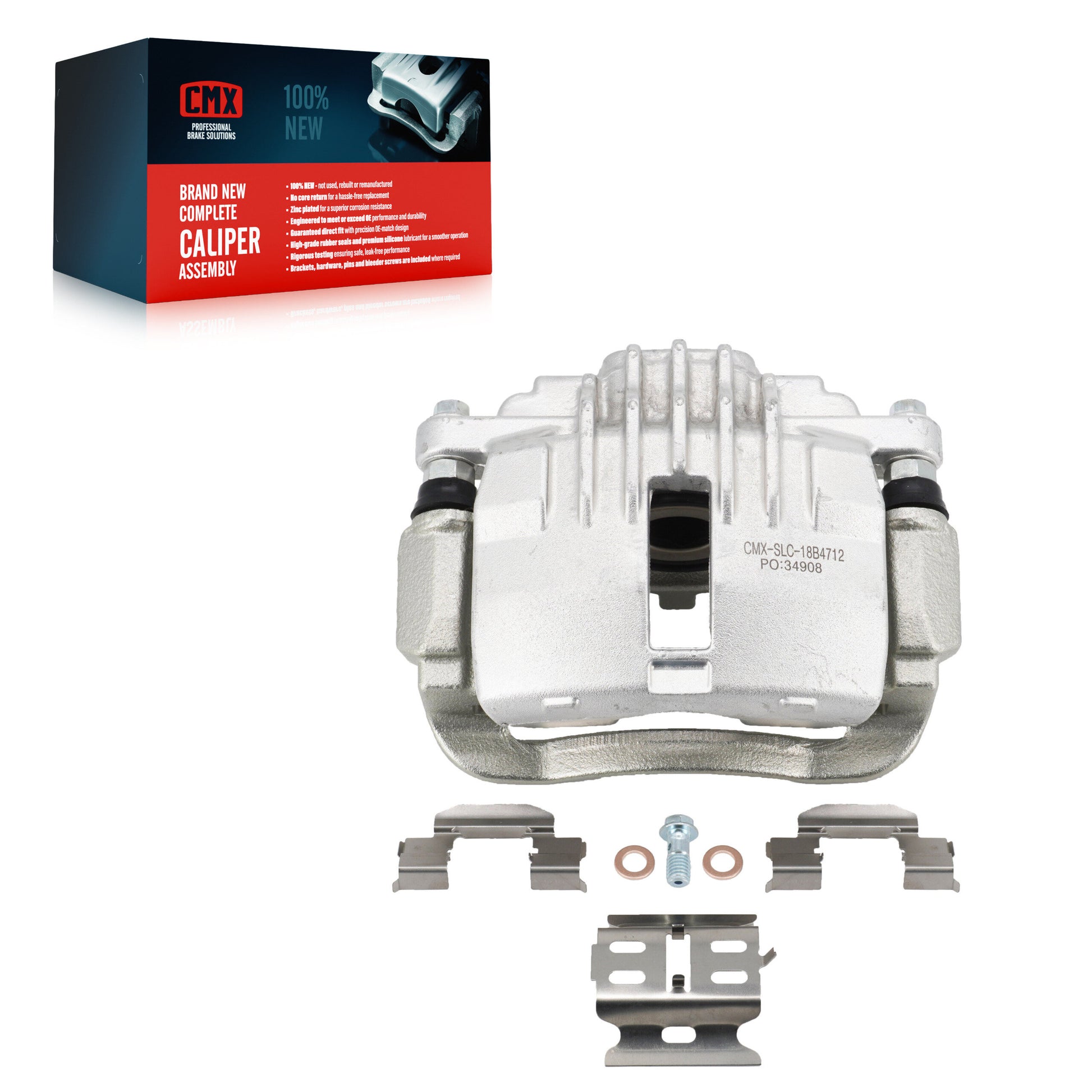 CMX SLC-18B4712 Disc Brake Caliper for 1997-2005 Chevrolet S10, Chevrolet Blazer, GMC Jimmy - Rear Left, Rear Right