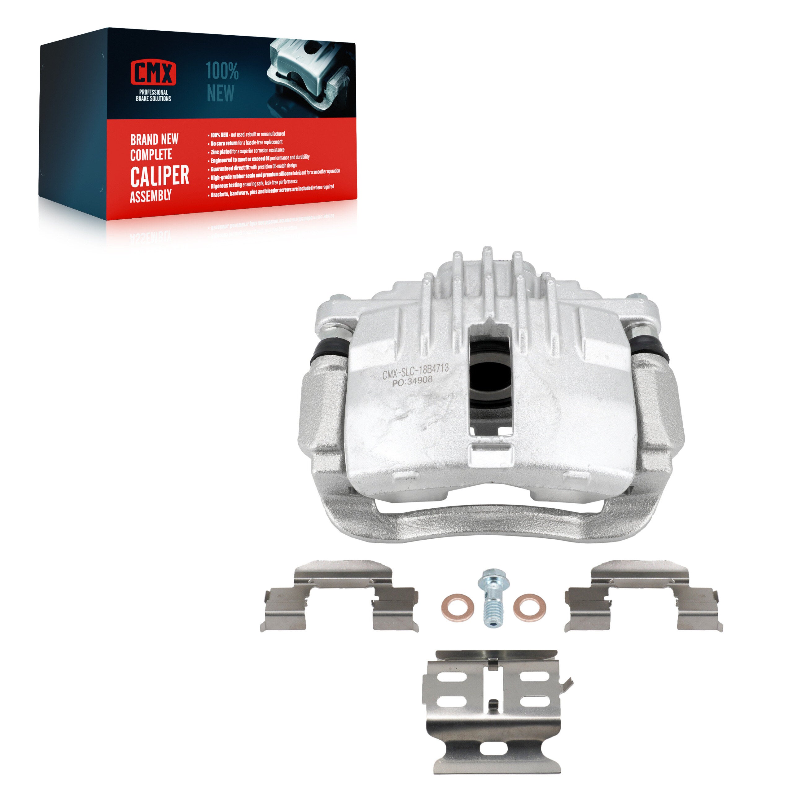 CMX SLC-18B4713 Disc Brake Caliper for 1997-2005 Chevrolet S10, Chevrolet Blazer, GMC Jimmy - Rear Right, Rear Left
