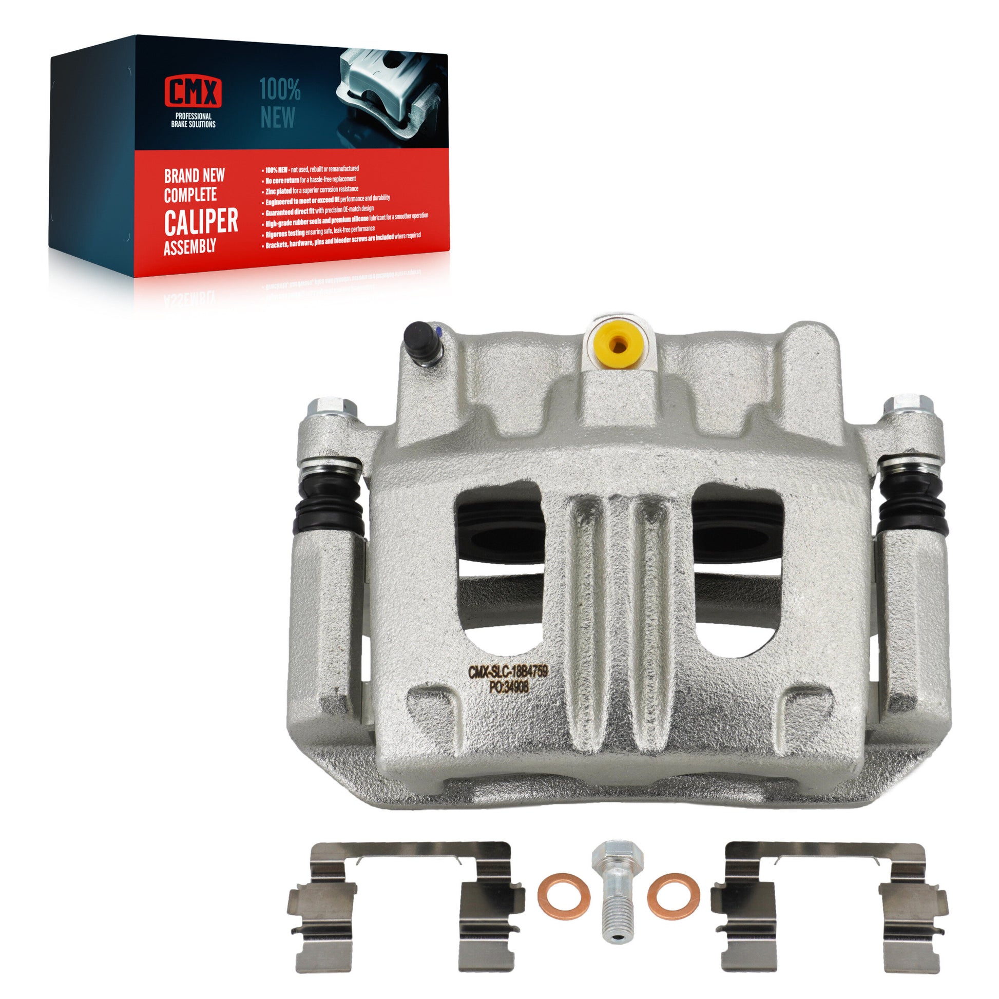CMX SLC-18B4759 Disc Brake Caliper for 2001-2011 Ford Ranger, Mazda B2300, Mazda B3000 - Front Left