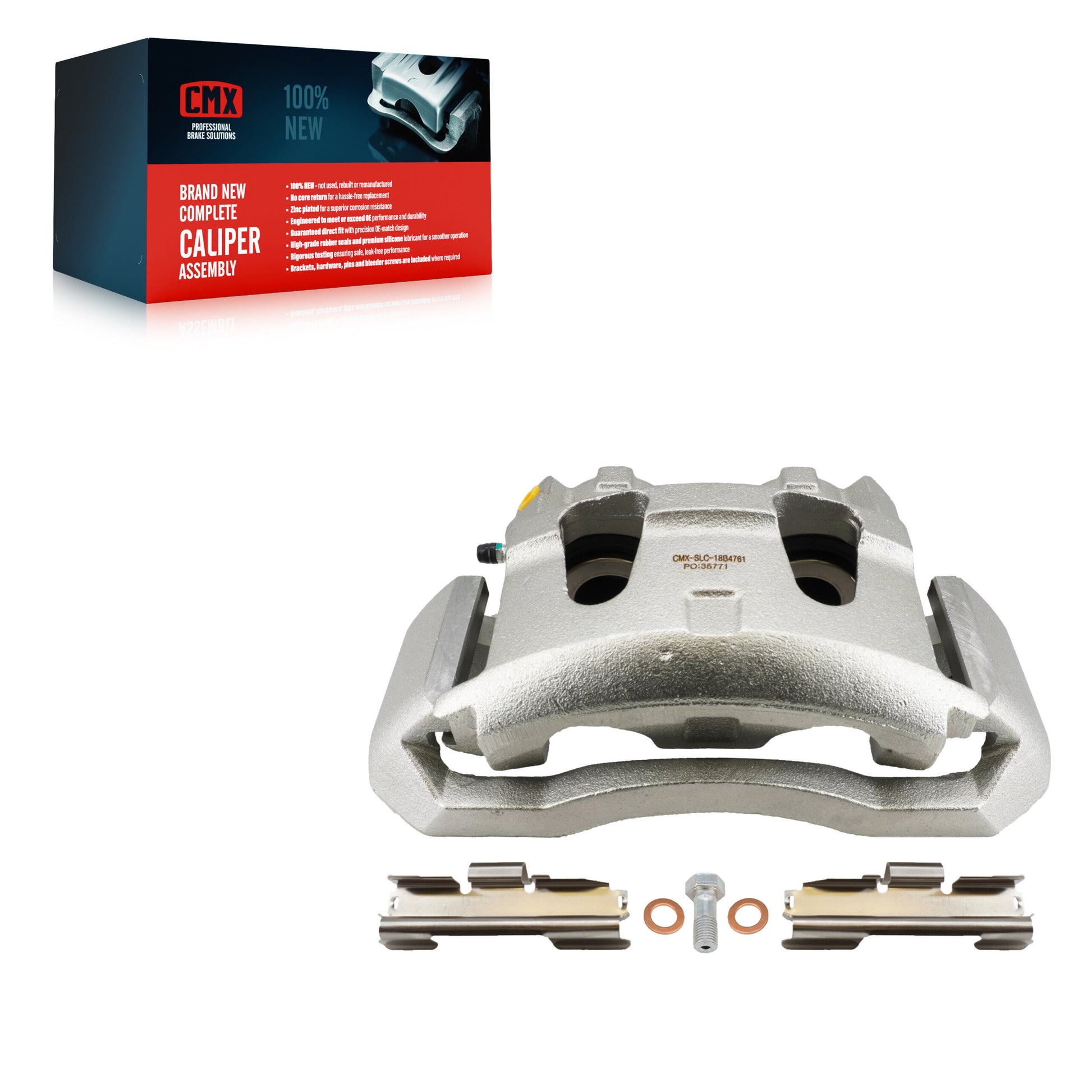 CMX SLC-18B4761 Disc Brake Caliper for 1999-2007 Ford E-150, Ford E-450 Super Duty, Ford E-250 - Front Left