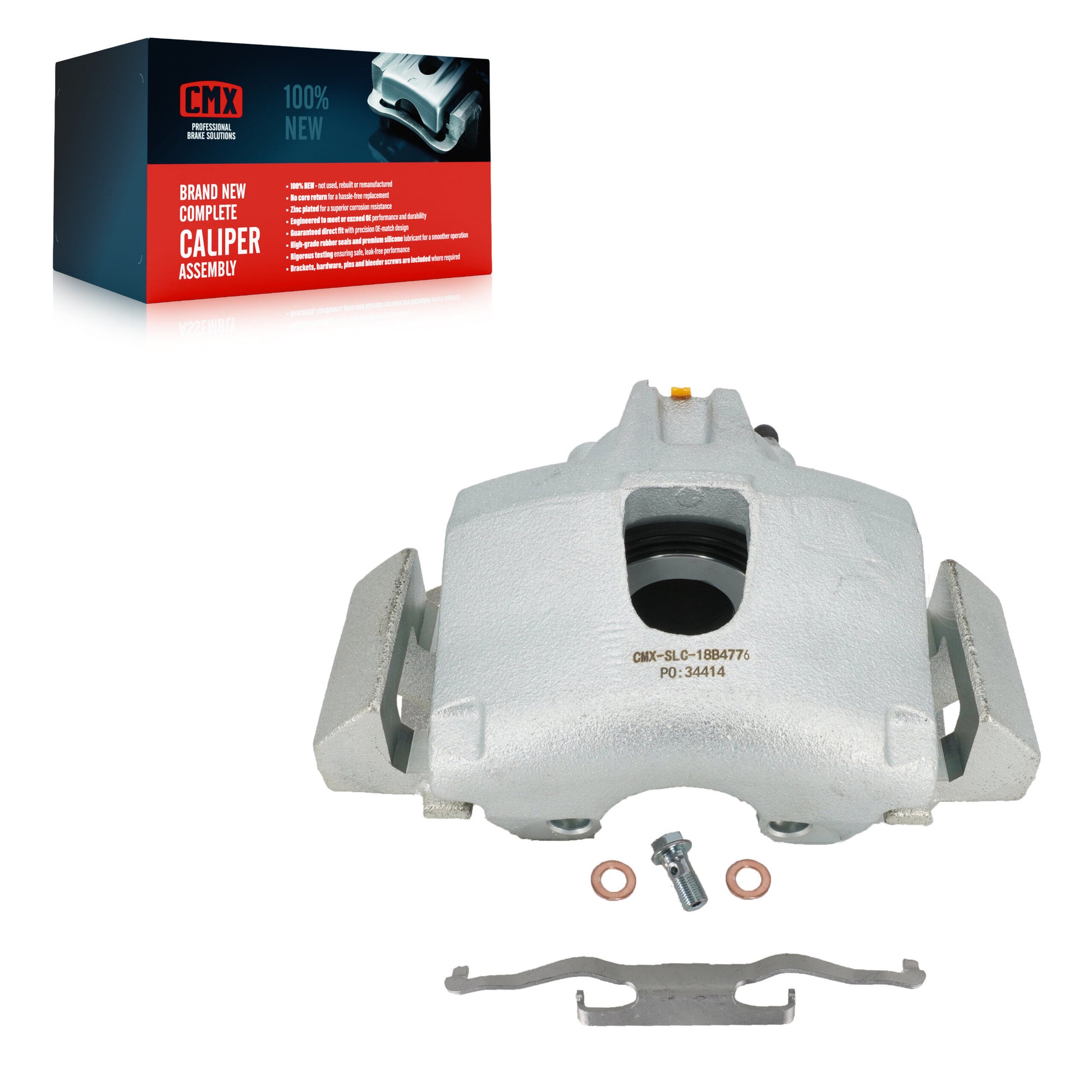CMX SLC-18B4776 Disc Brake Caliper for 2001-2007 Dodge Grand Caravan, Chrysler Town & Country, Chrysler Voyager - Front Left