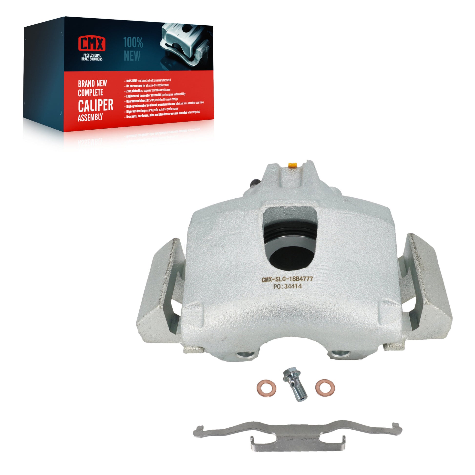 CMX SLC-18B4777 Disc Brake Caliper for 2001-2007 Dodge Grand Caravan, Chrysler Town & Country, Chrysler Voyager - Front Right