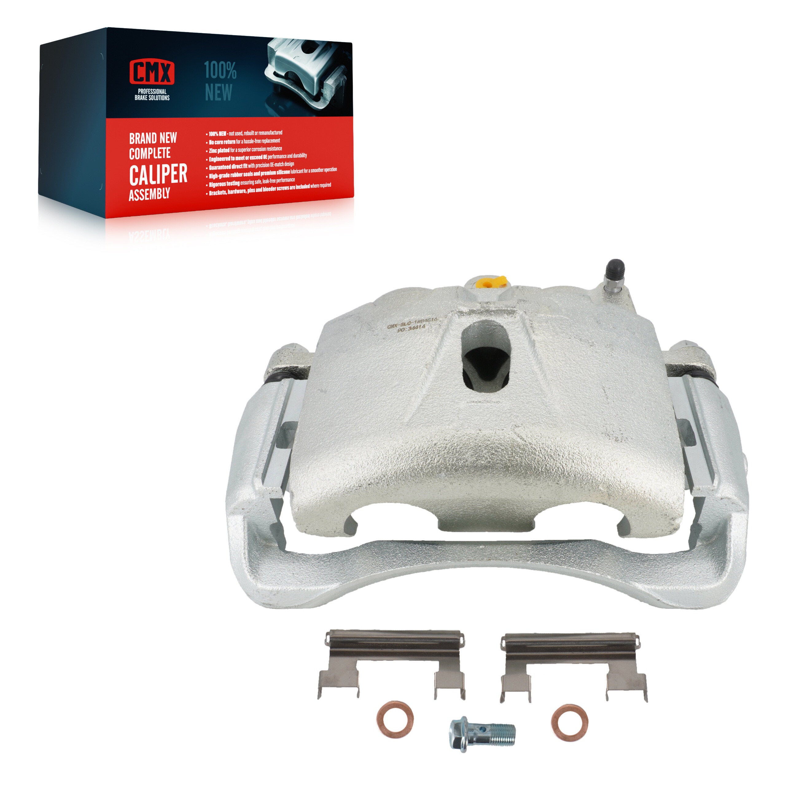 CMX SLC-18B4816 Disc Brake Caliper for 2001-2020 Chevrolet Express 4500, GMC Savana 4500, Chevrolet Silverado 3500 Classic - Front Right