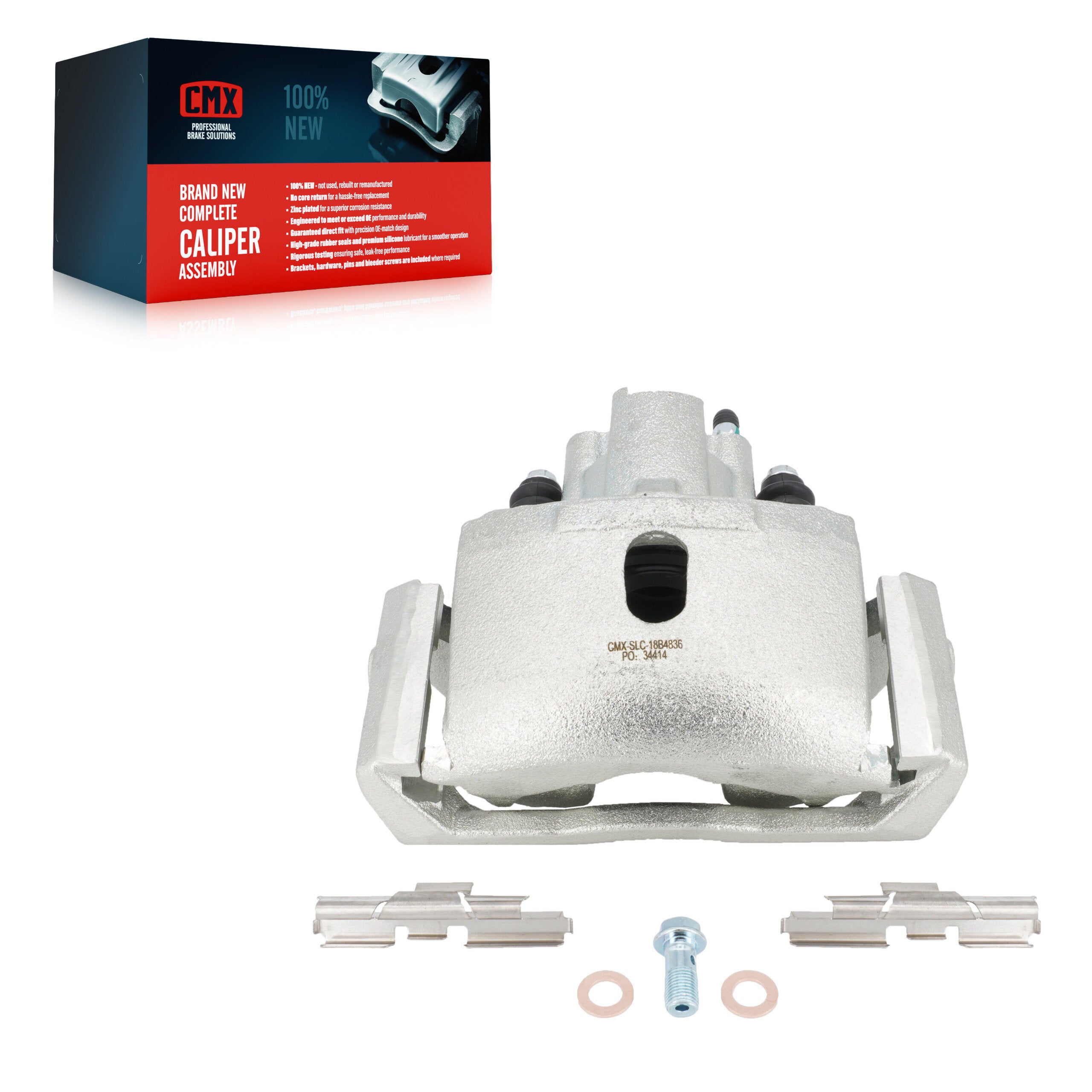 CMX SLC-18B4836 Disc Brake Caliper for 2002-2024 Ram 1500 Classic, Ram 1500, Dodge Ram 1500 - Rear Right
