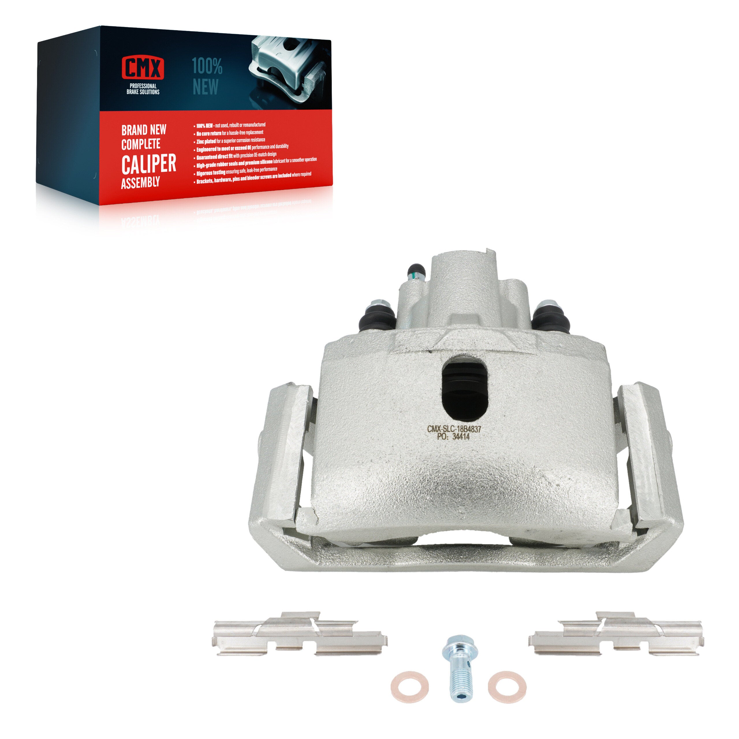 CMX SLC-18B4837 Disc Brake Caliper for 2002-2024 Ram 1500 Classic, Ram 1500, Dodge Ram 1500 - Rear Left