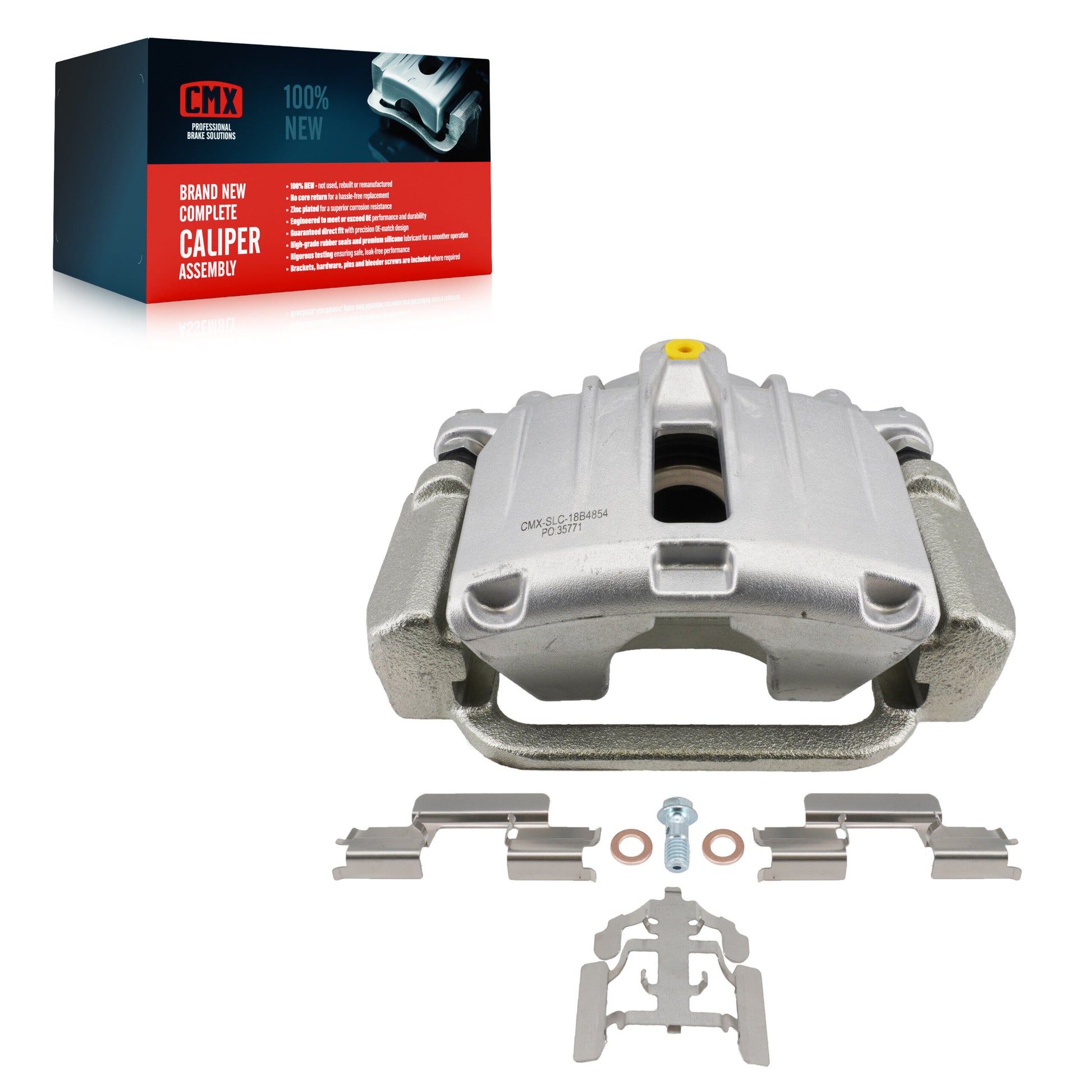 CMX SLC-18B4854 Disc Brake Caliper for 2003-2011 Chevrolet Silverado 1500 Classic, Chevrolet Silverado 1500 HD Classic, GMC Sierra 1500 Classic - Rear Left