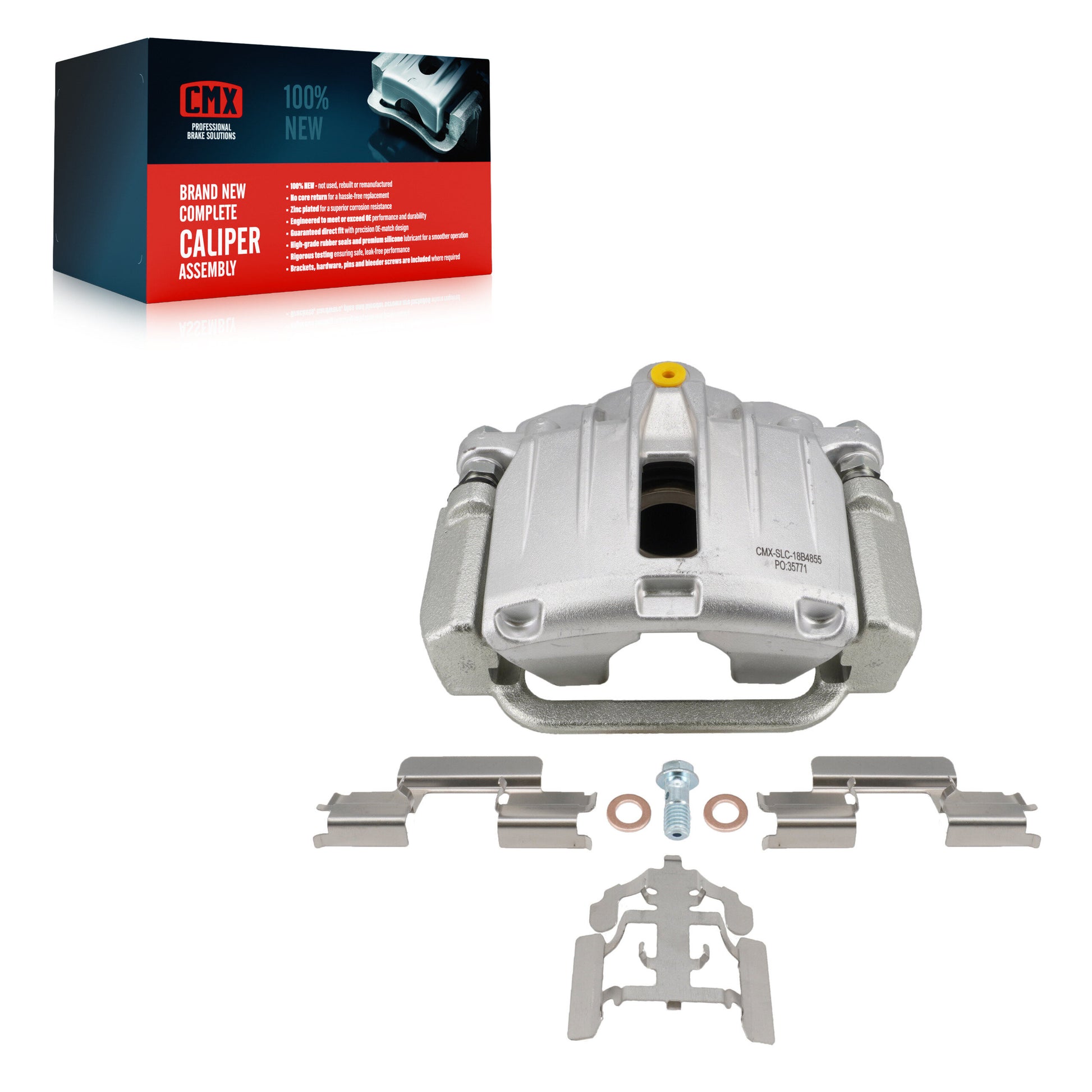CMX SLC-18B4855 Disc Brake Caliper for 2003-2011 Chevrolet Silverado 1500 Classic, Chevrolet Silverado 1500 HD Classic, GMC Sierra 1500 Classic - Rear Right