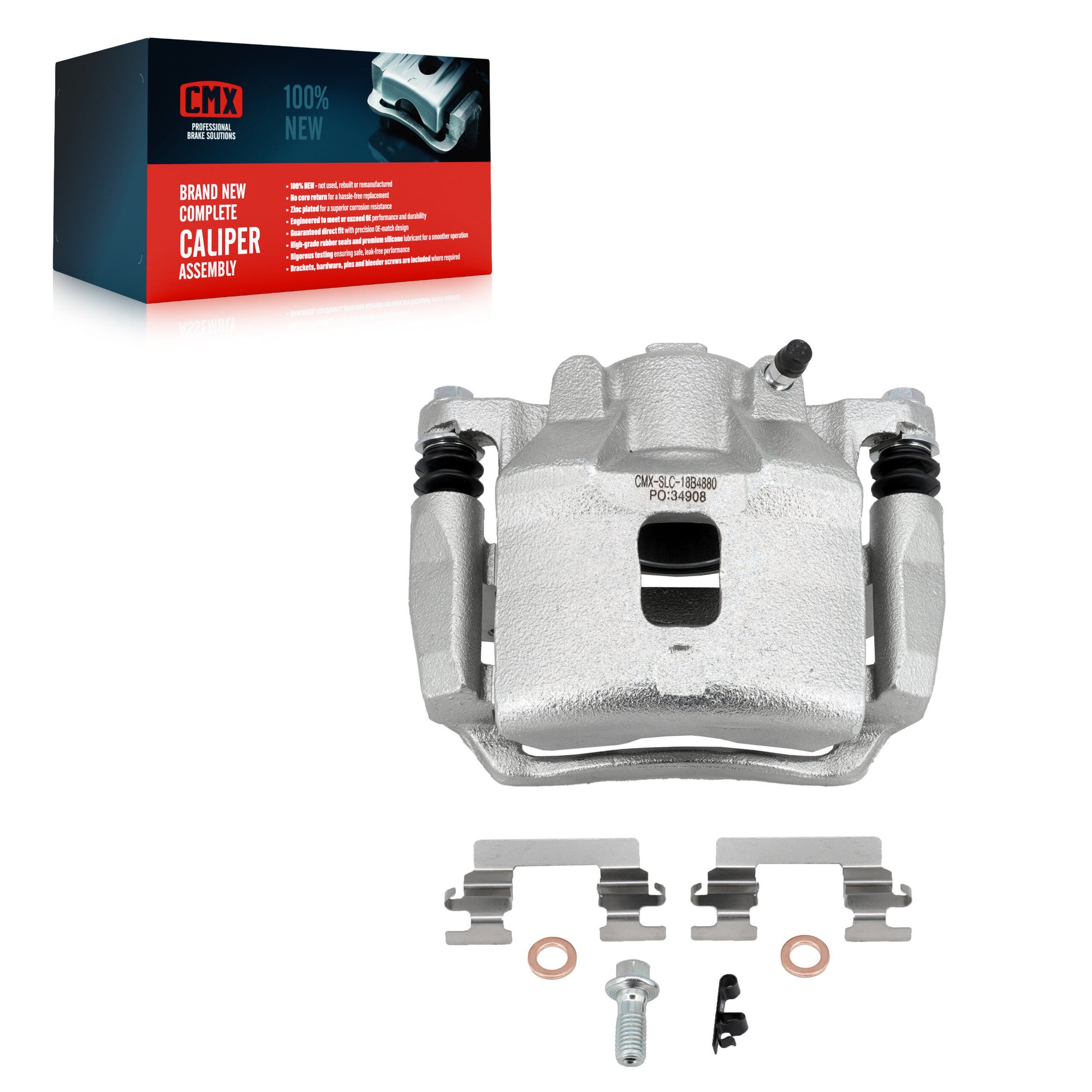 CMX SLC-18B4880 Disc Brake Caliper for 2003-2010 Pontiac G5, Chevrolet Cobalt, Pontiac Pursuit - Front Left