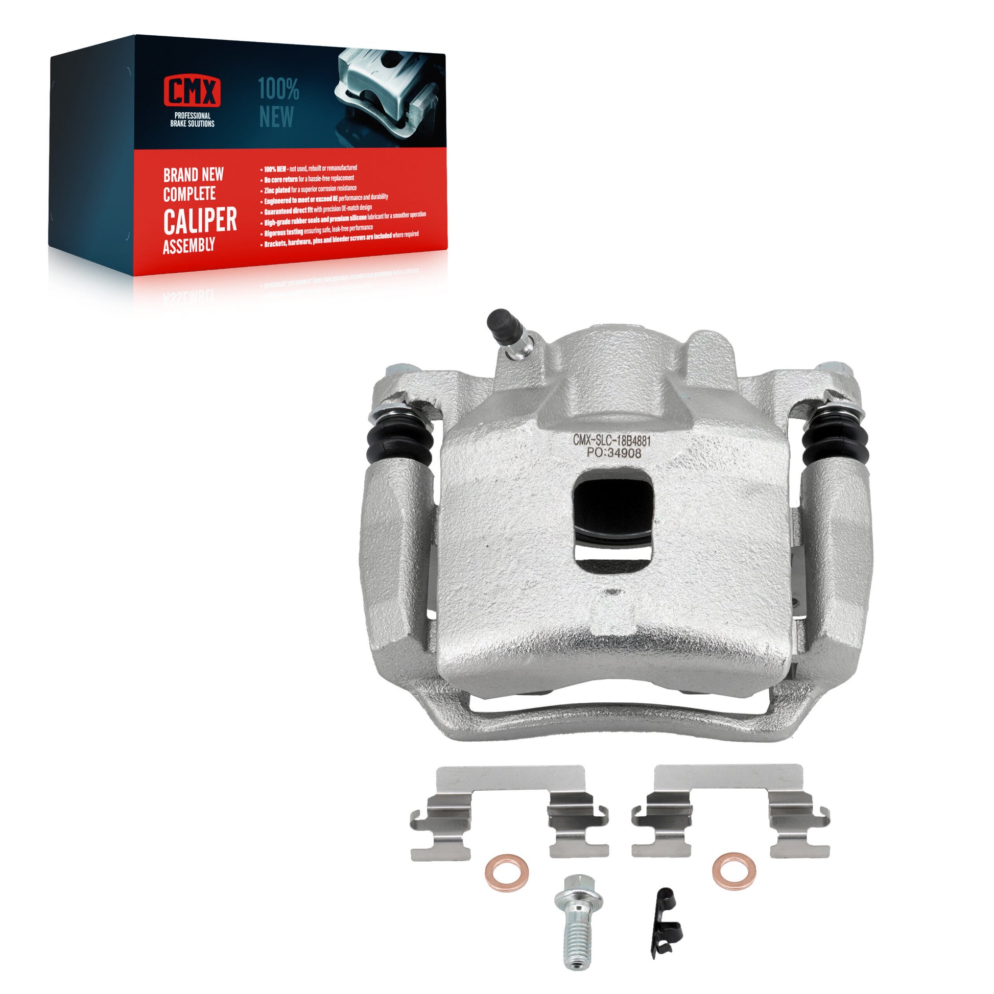CMX SLC-18B4881 Disc Brake Caliper for 2003-2010 Pontiac G5, Chevrolet Cobalt, Pontiac Pursuit - Front Right