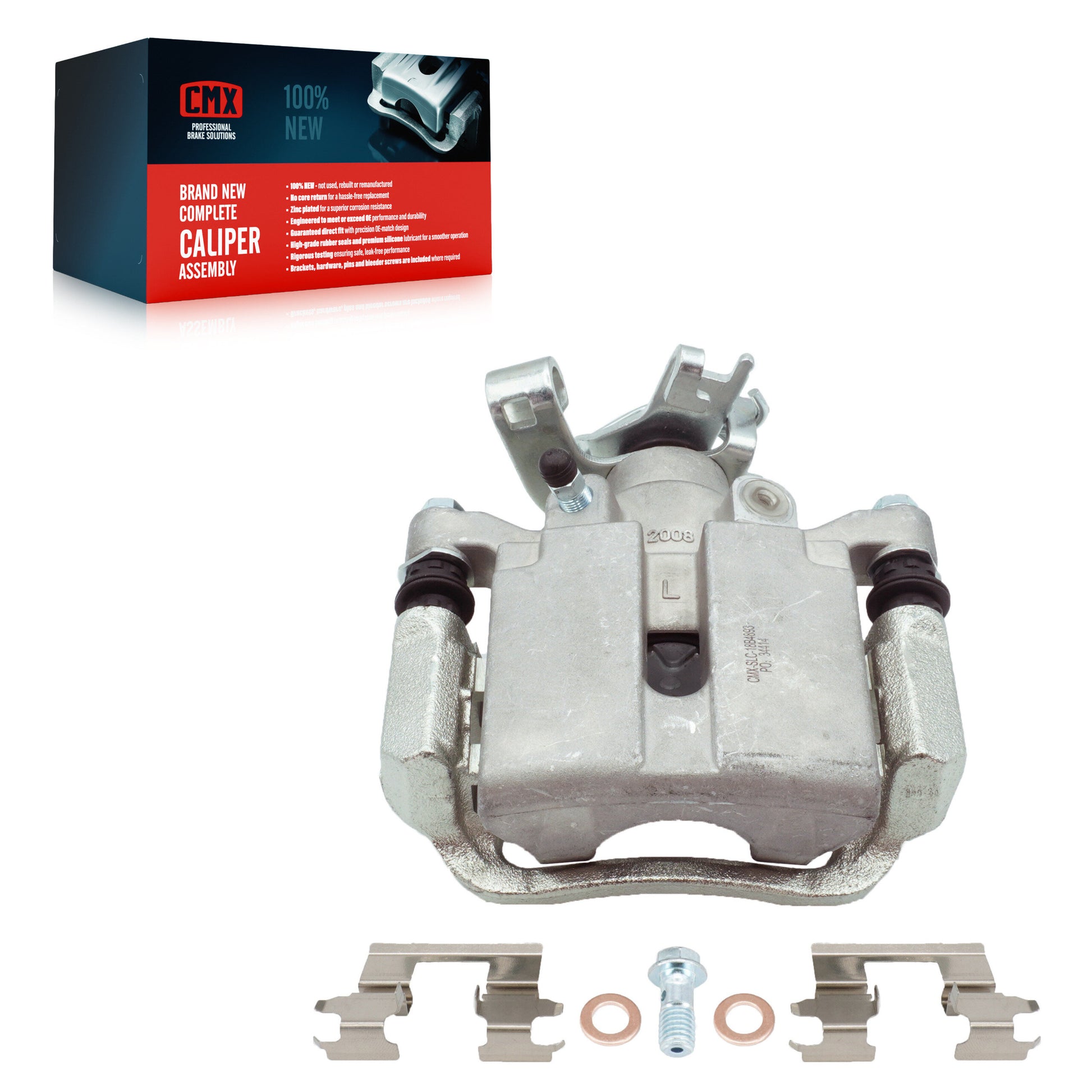 CMX SLC-18B4893 Disc Brake Caliper for 2004-2012 Pontiac G5, Chevrolet Cobalt, Chevrolet HHR - Rear Left