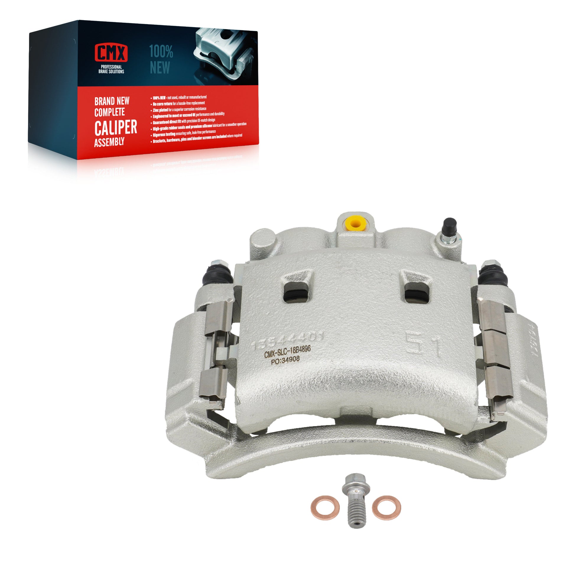 CMX SLC-18B4896 Disc Brake Caliper for 2003-2011 Ram 4000, Dodge Ram 4000, Dodge Ram 3500 - Rear Right
