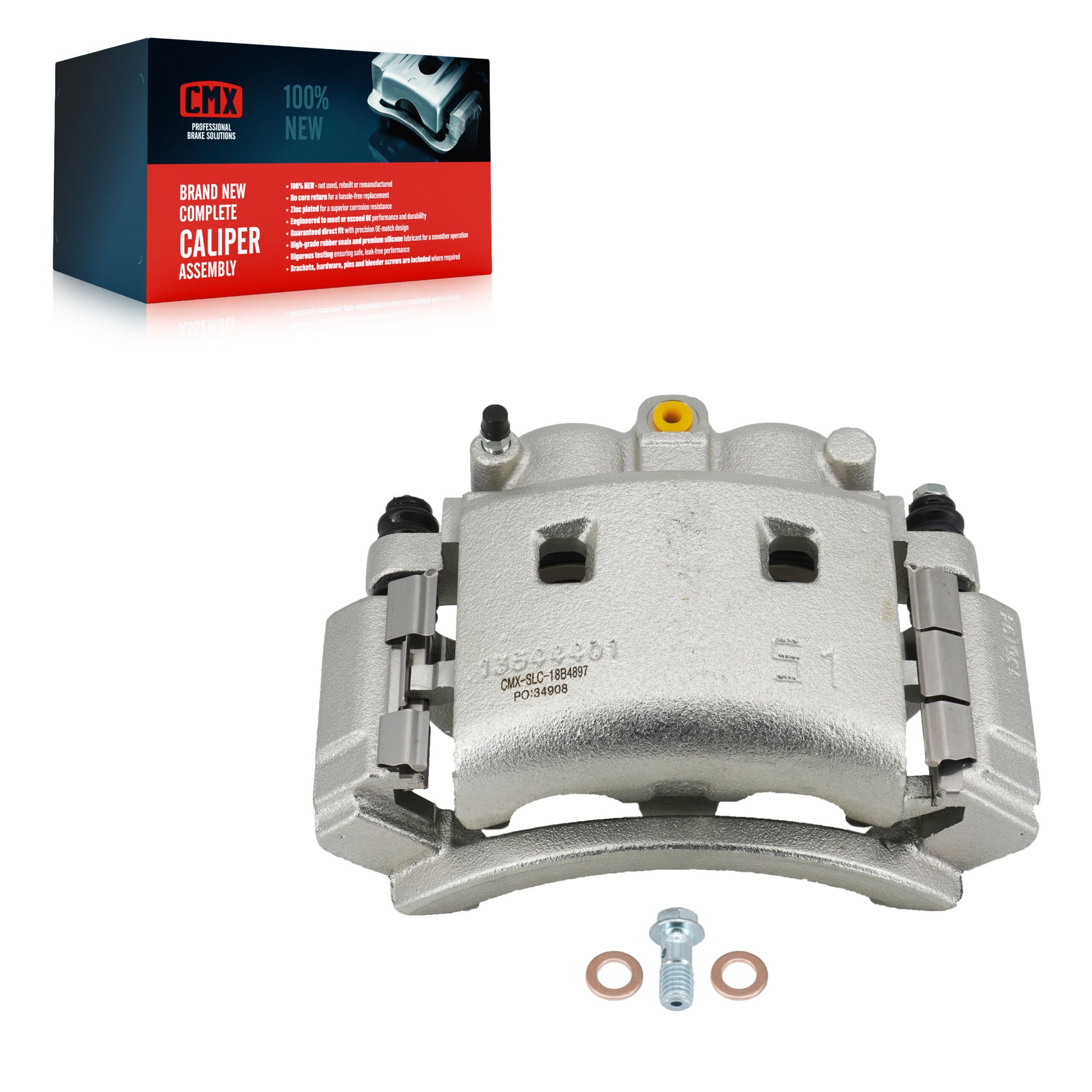 CMX SLC-18B4897 Disc Brake Caliper for 2003-2011 Ram 4000, Dodge Ram 4000, Dodge Ram 3500 - Rear Left