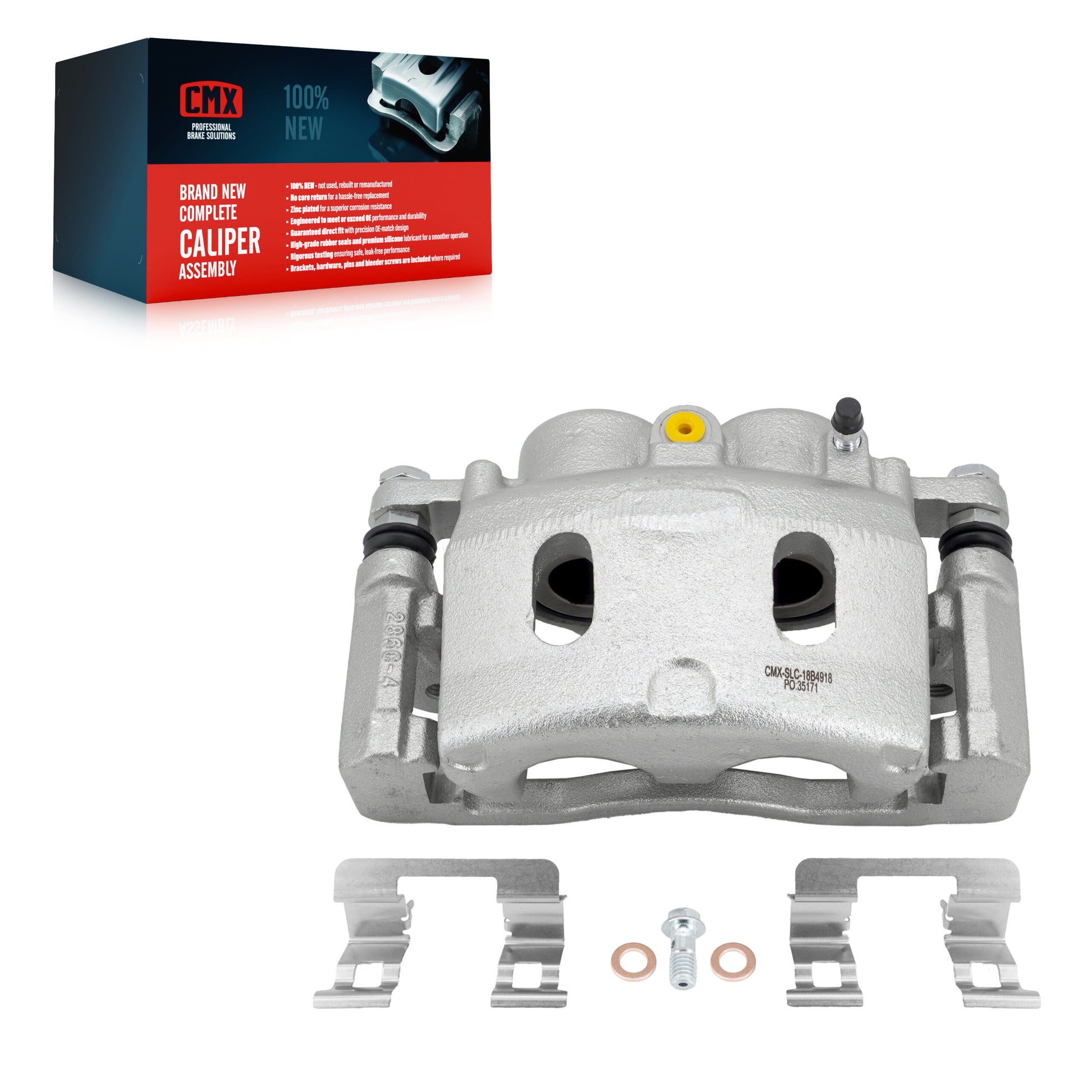 CMX SLC-18B4918 Disc Brake Caliper for 2005-2008 Cadillac Escalade, Cadillac Escalade ESV, Cadillac Escalade EXT - Front Right