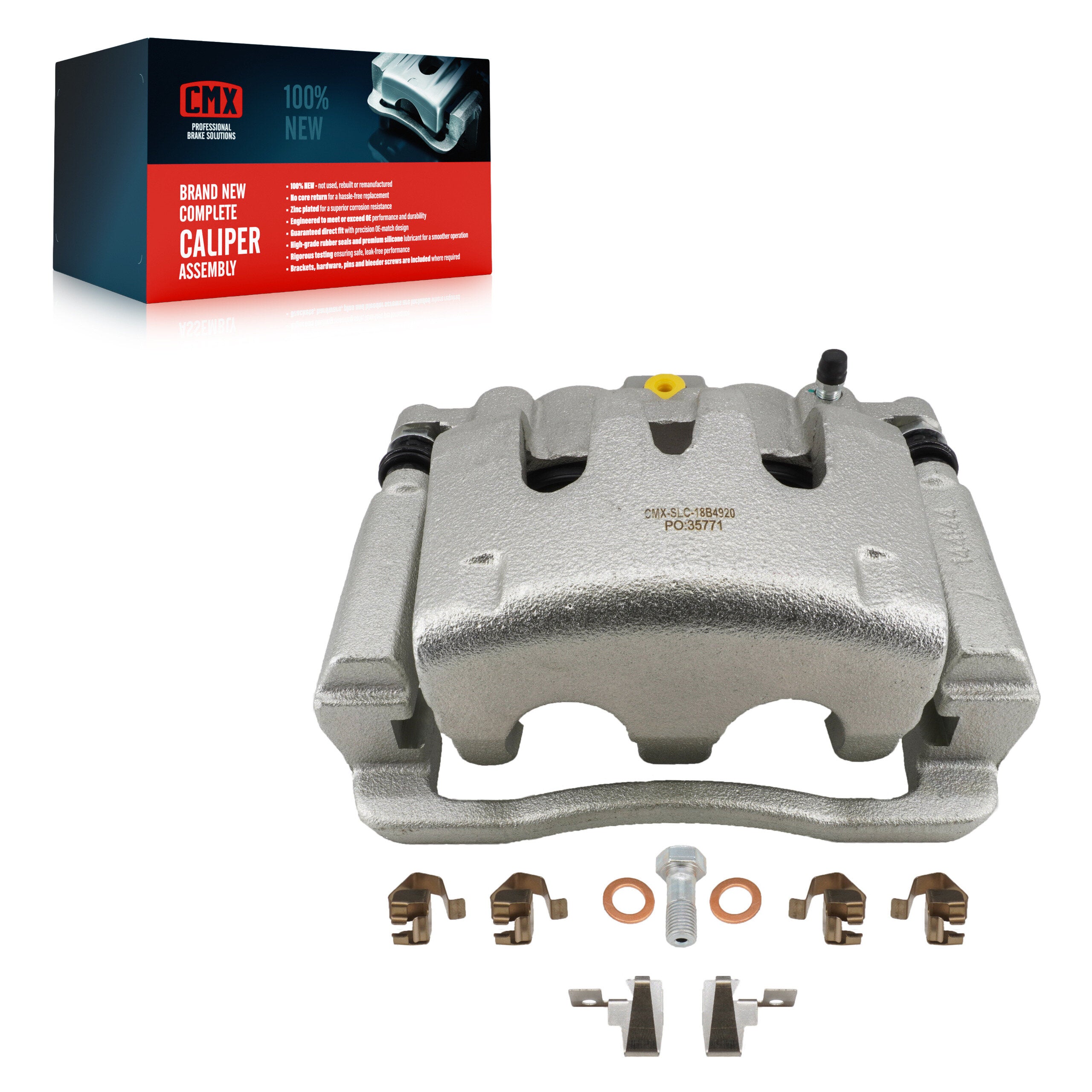 CMX SLC-18B4920 Disc Brake Caliper for 2005-2007 Ford F-250 Super Duty, Ford F-350 Super Duty - Rear Right