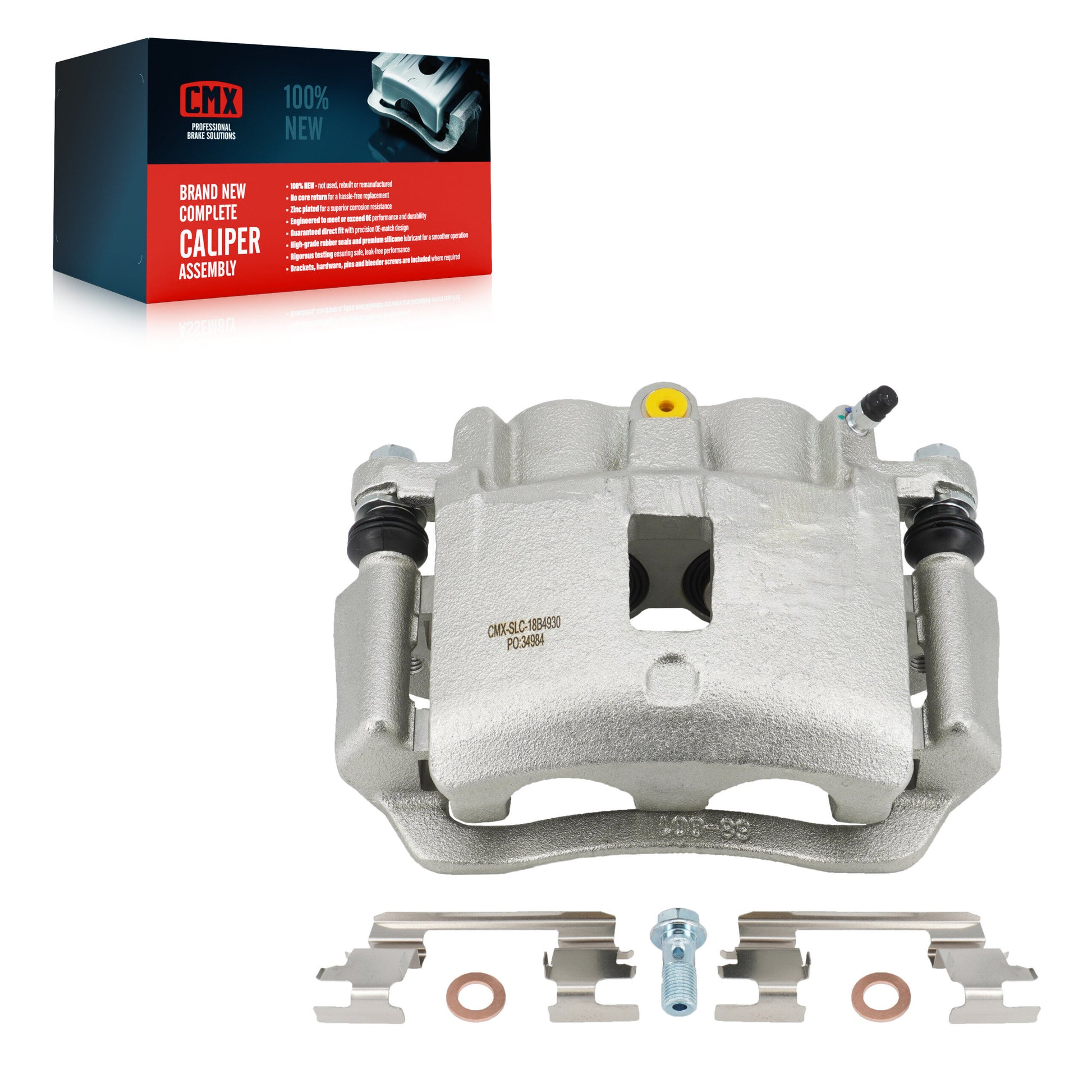 CMX SLC-18B4930 Disc Brake Caliper for 2003-2006 Chevrolet Express 2500, GMC Savana 2500 - Rear Left