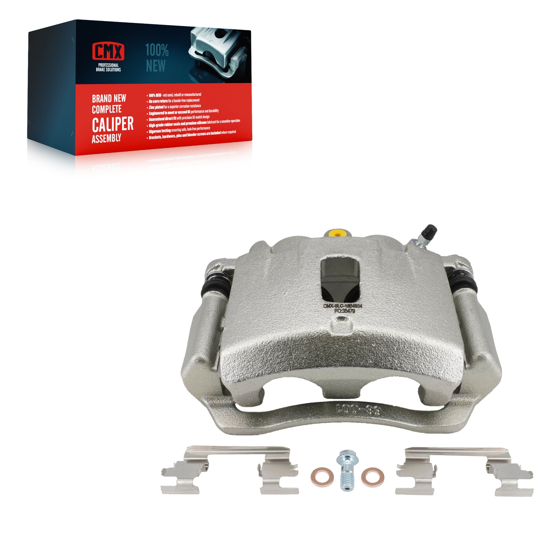 CMX SLC-18B4934 Disc Brake Caliper for 2003-2020 Chevrolet Express 2500, GMC Savana 2500, Chevrolet Express 3500 - Rear Left