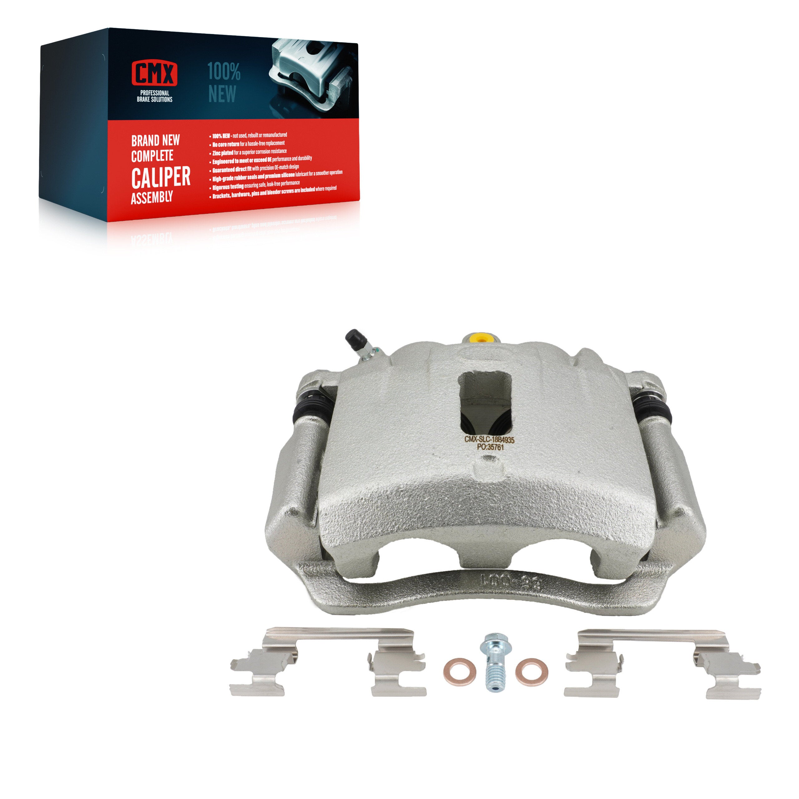 CMX SLC-18B4935 Disc Brake Caliper for 2003-2020 Chevrolet Express 2500, GMC Savana 2500, Chevrolet Express 3500 - Rear Right