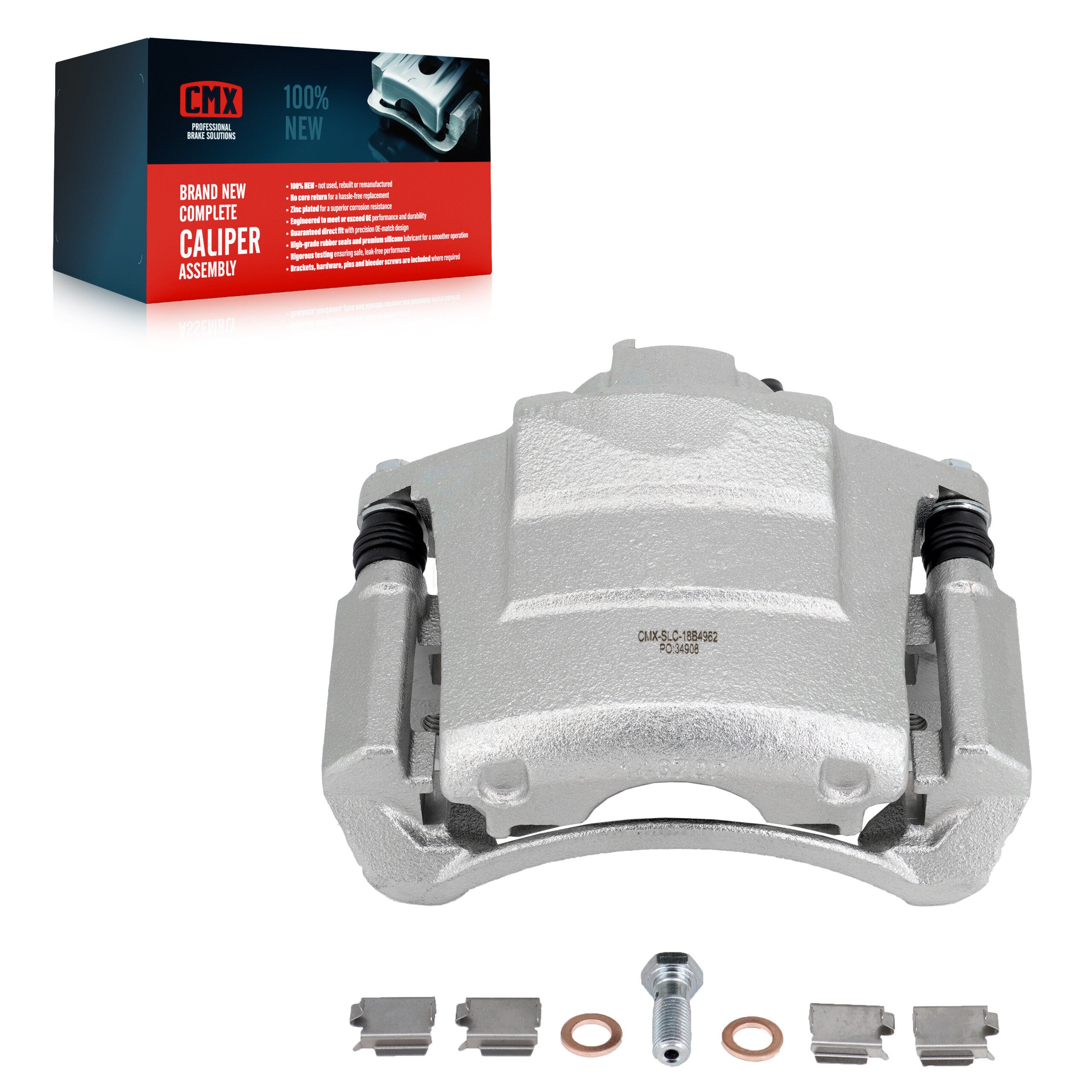 CMX SLC-18B4962 Disc Brake Caliper for 2004-2007 Dodge Grand Caravan, Chrysler Town & Country, Dodge Caravan - Front Left