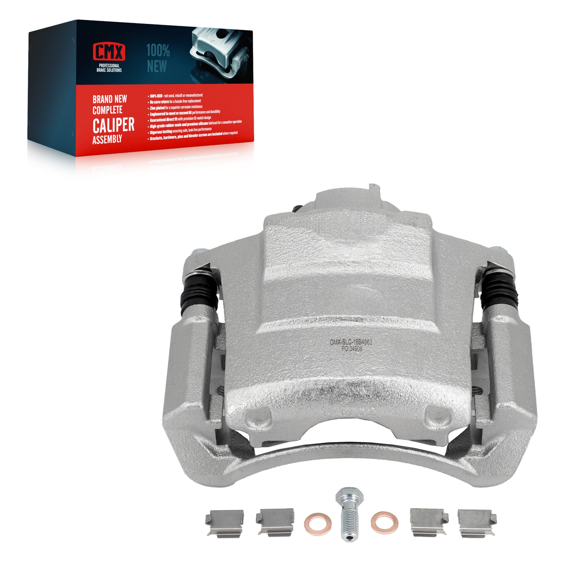 CMX SLC-18B4963 Disc Brake Caliper for 2004-2007 Dodge Grand Caravan, Chrysler Town & Country, Dodge Caravan - Front Right