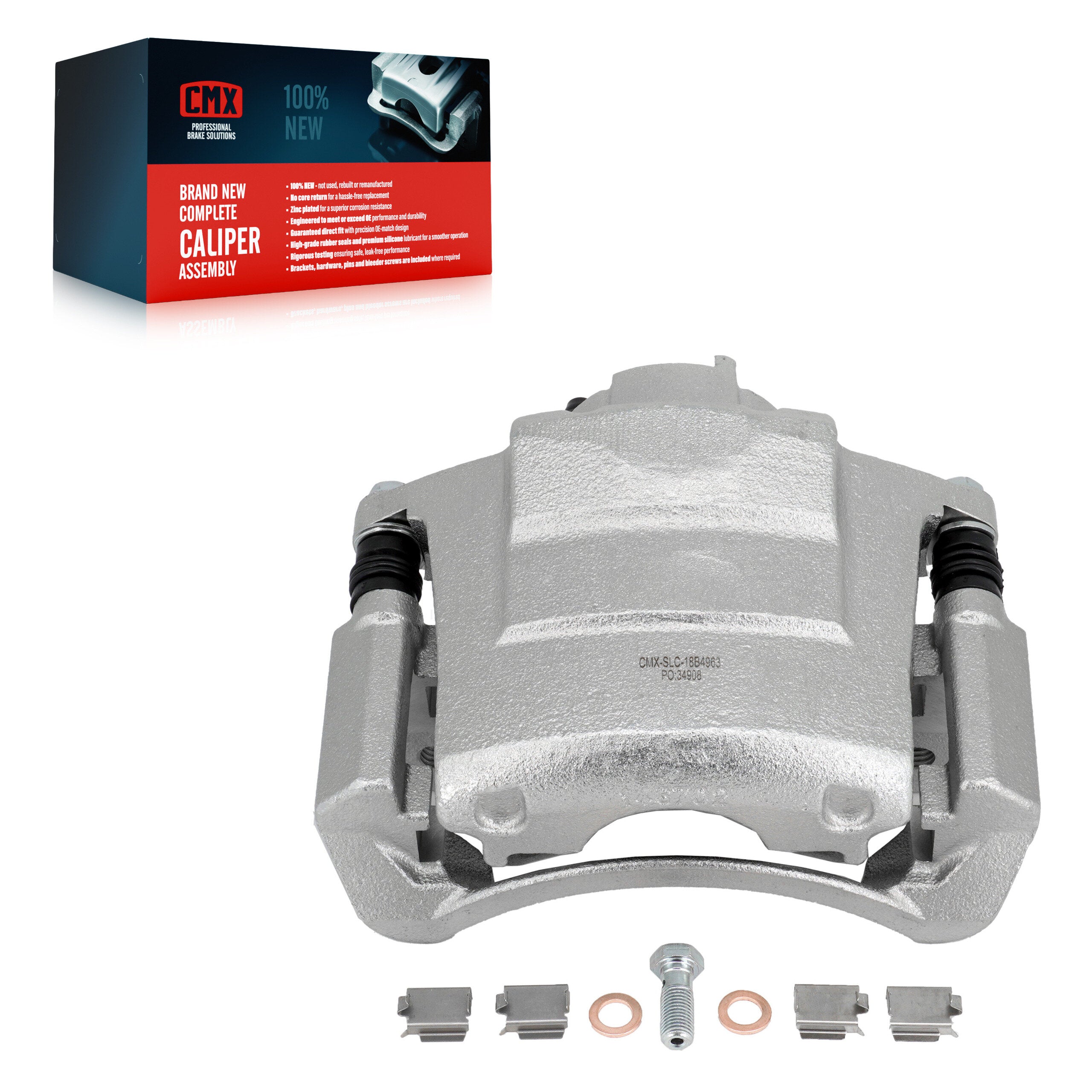 CMX SLC-18B4963 Disc Brake Caliper for 2004-2007 Dodge Grand Caravan, Chrysler Town & Country, Dodge Caravan - Front Right