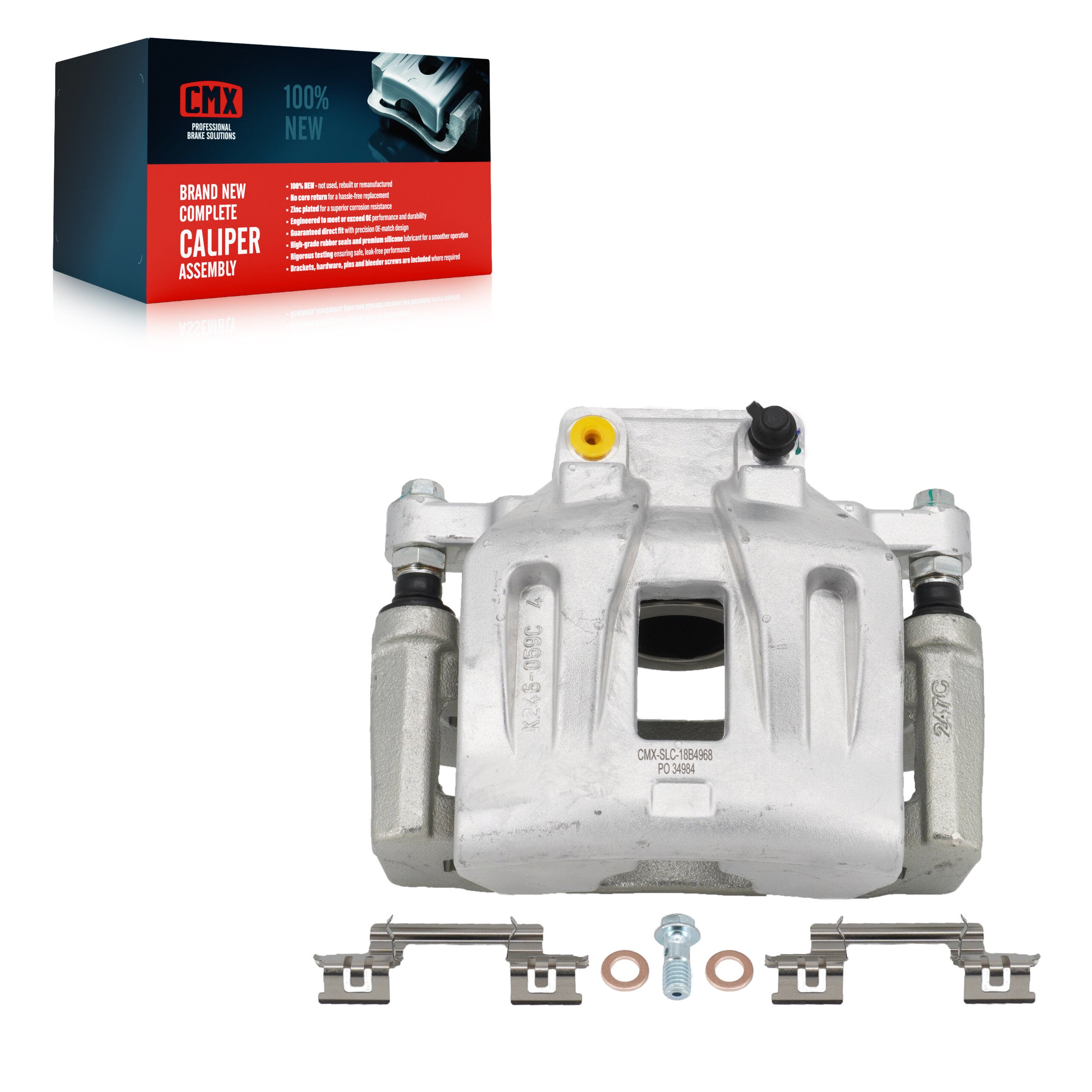 CMX SLC-18B4968 Disc Brake Caliper for 2005-2011 Chrysler 300, Dodge Challenger, Dodge Charger - Front Right