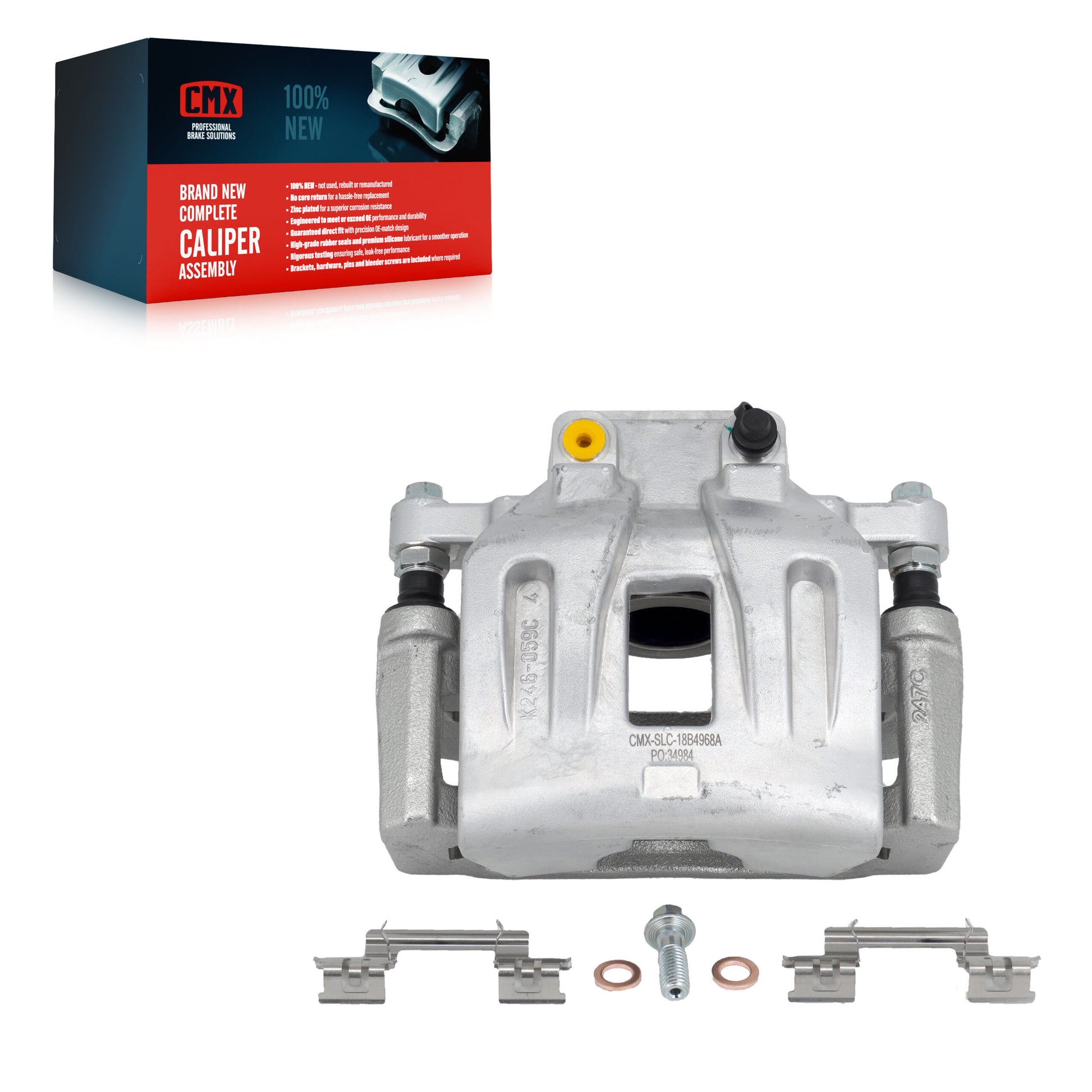 CMX SLC-18B4968A Disc Brake Caliper for 2012-2021 Dodge Charger, Dodge Challenger, Chrysler 300 - Front Right