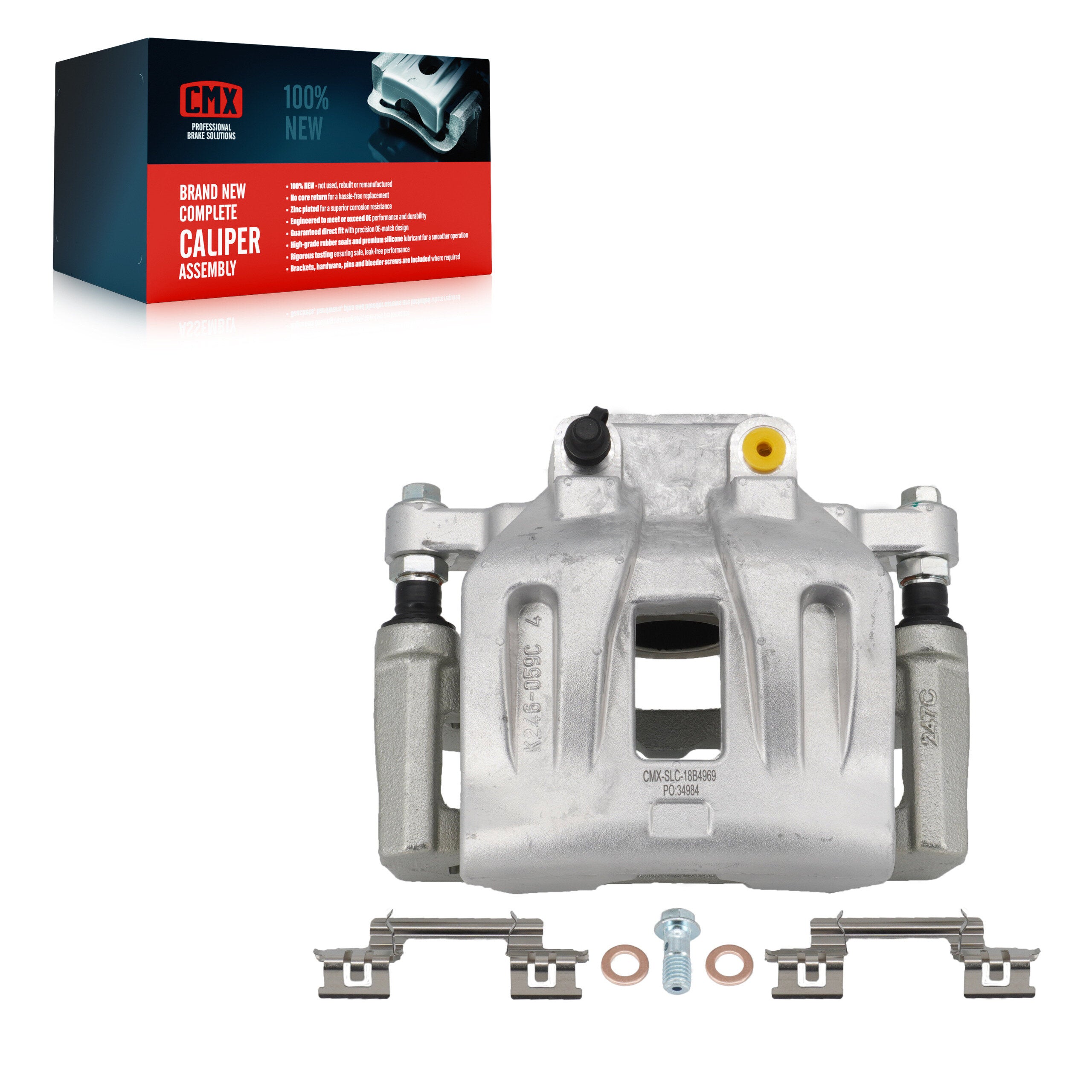 CMX SLC-18B4969 Disc Brake Caliper for 2005-2011 Chrysler 300, Dodge Challenger, Dodge Charger - Front Left