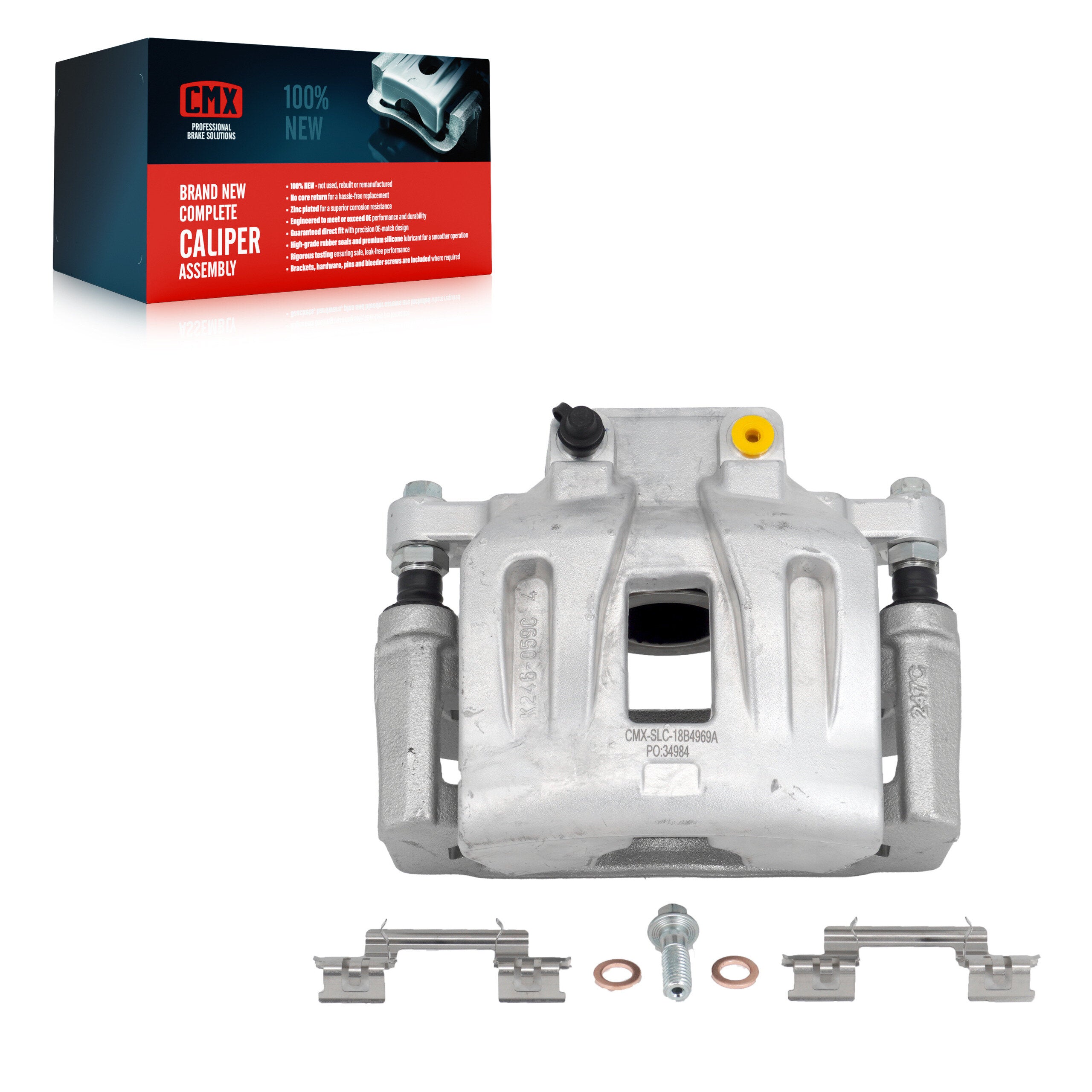 CMX SLC-18B4969A Disc Brake Caliper for 2012-2021 Dodge Charger, Dodge Challenger, Chrysler 300 - Front Left