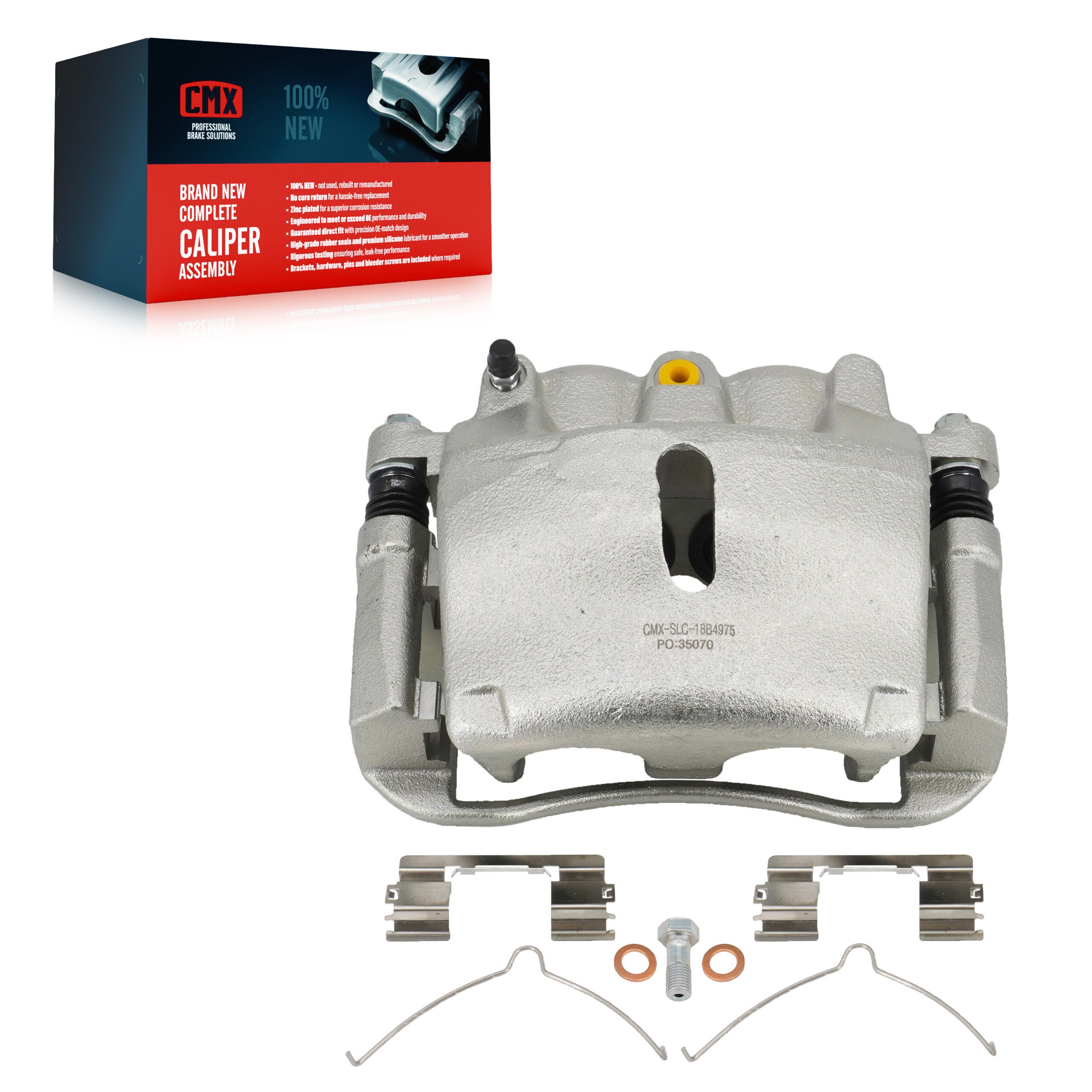 CMX SLC-18B4975 Disc Brake Caliper for 2004-2008 Lincoln Mark LT, Ford F-150 - Front Left