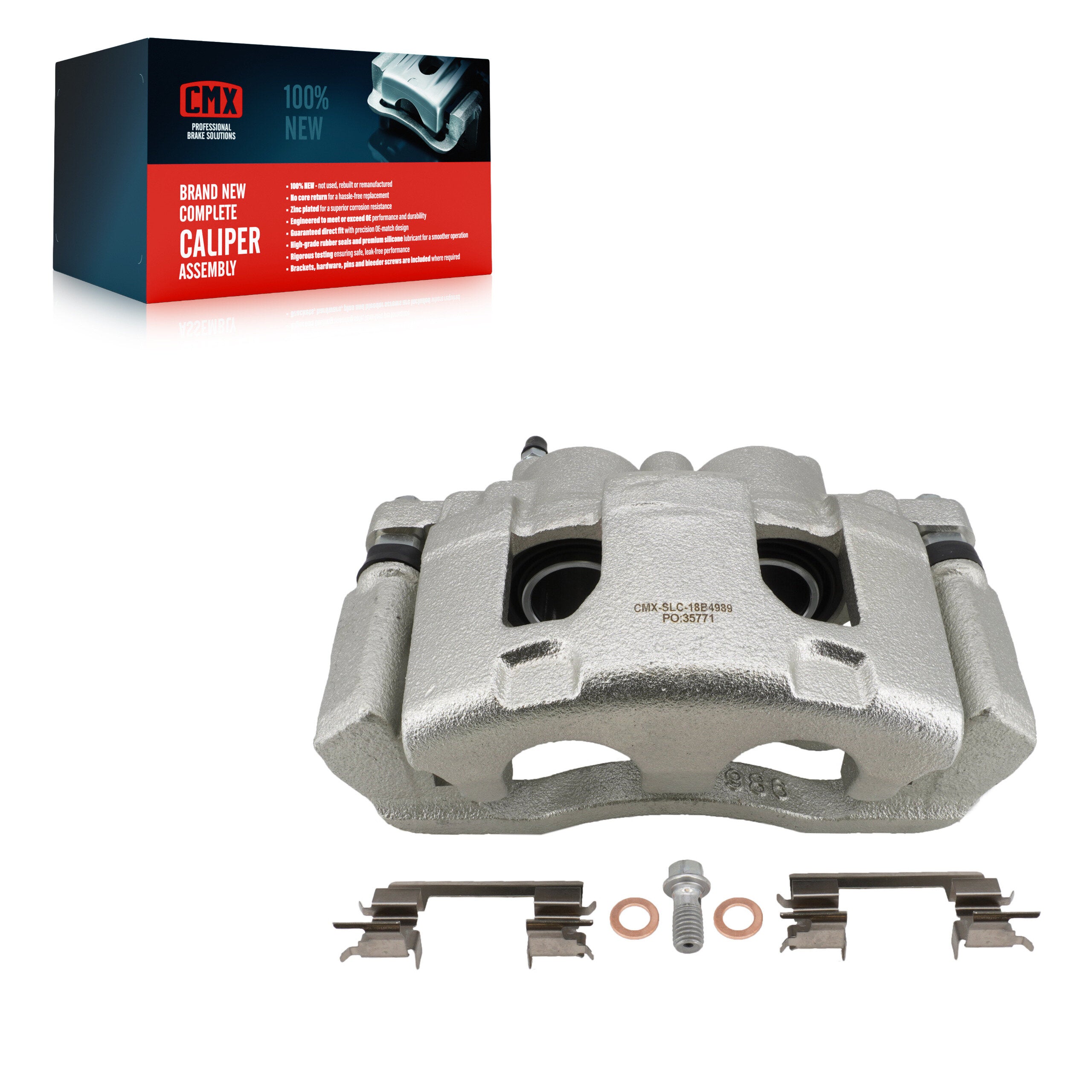 CMX SLC-18B4989 Disc Brake Caliper for 2006-2016 Chevrolet Impala Limited, Chevrolet Impala, Buick Lucerne - Front Right