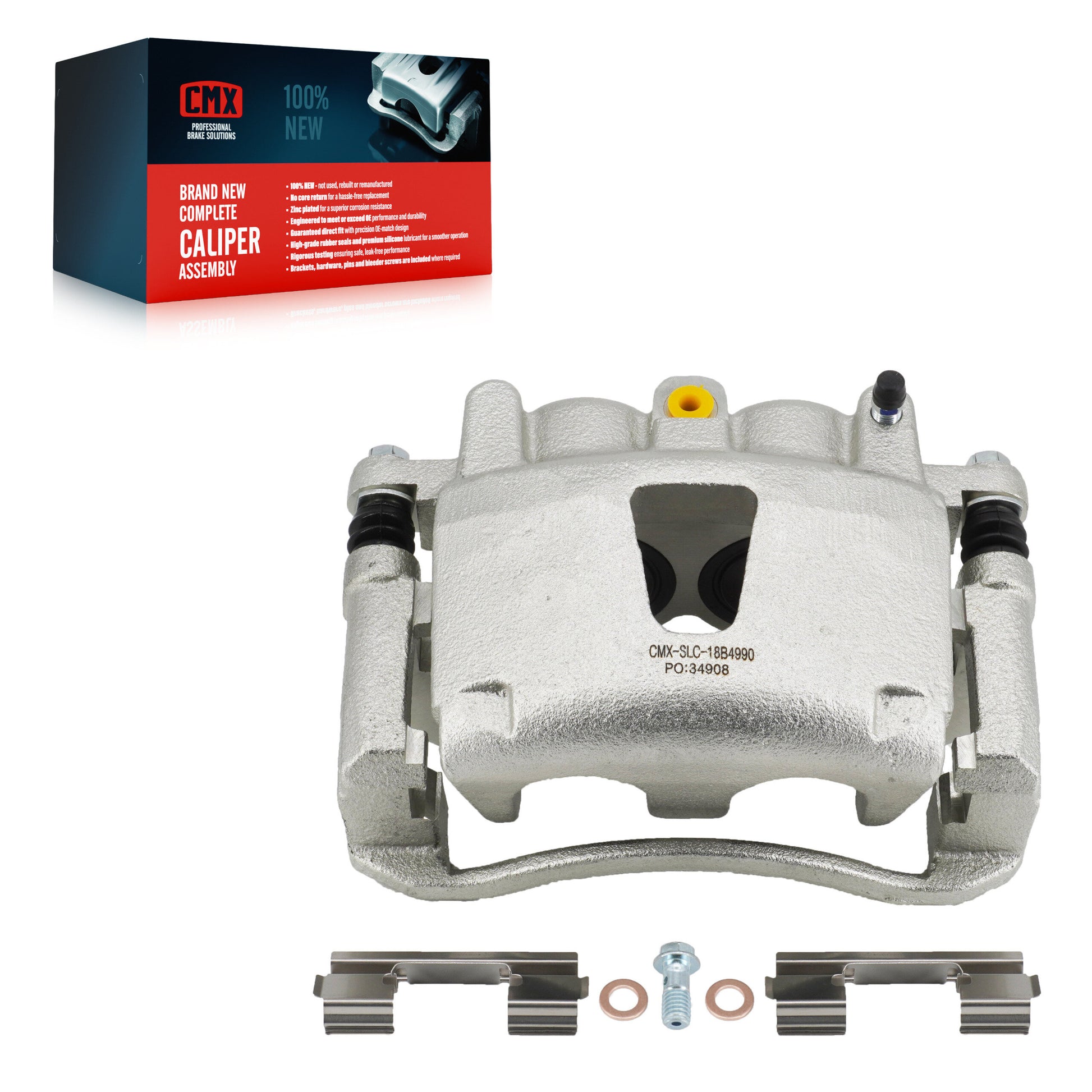 CMX SLC-18B4990 Disc Brake Caliper for 2005-2010 Jeep Grand Cherokee, Jeep Commander - Front Right