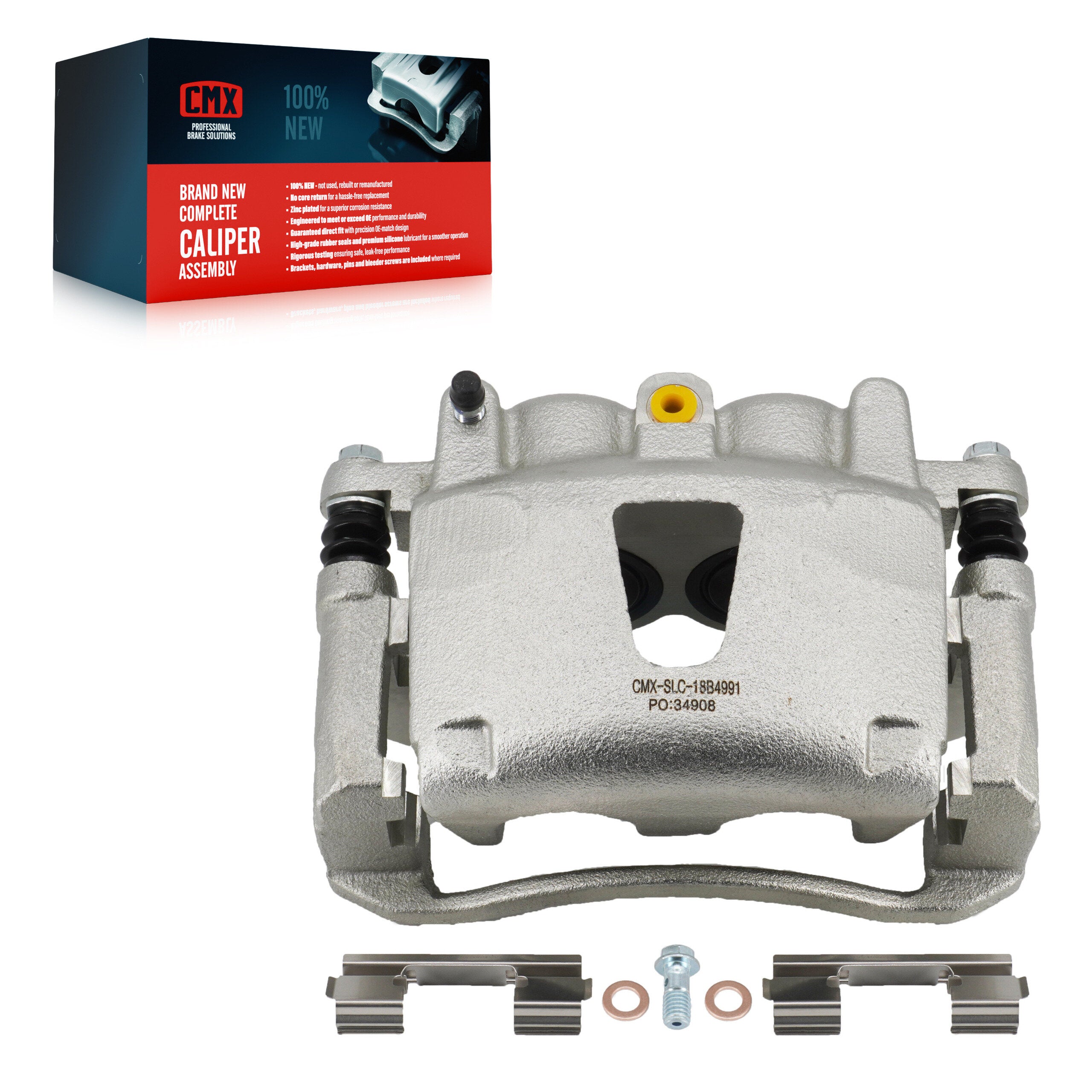 CMX SLC-18B4991 Disc Brake Caliper for 2005-2010 Jeep Grand Cherokee, Jeep Commander - Front Left