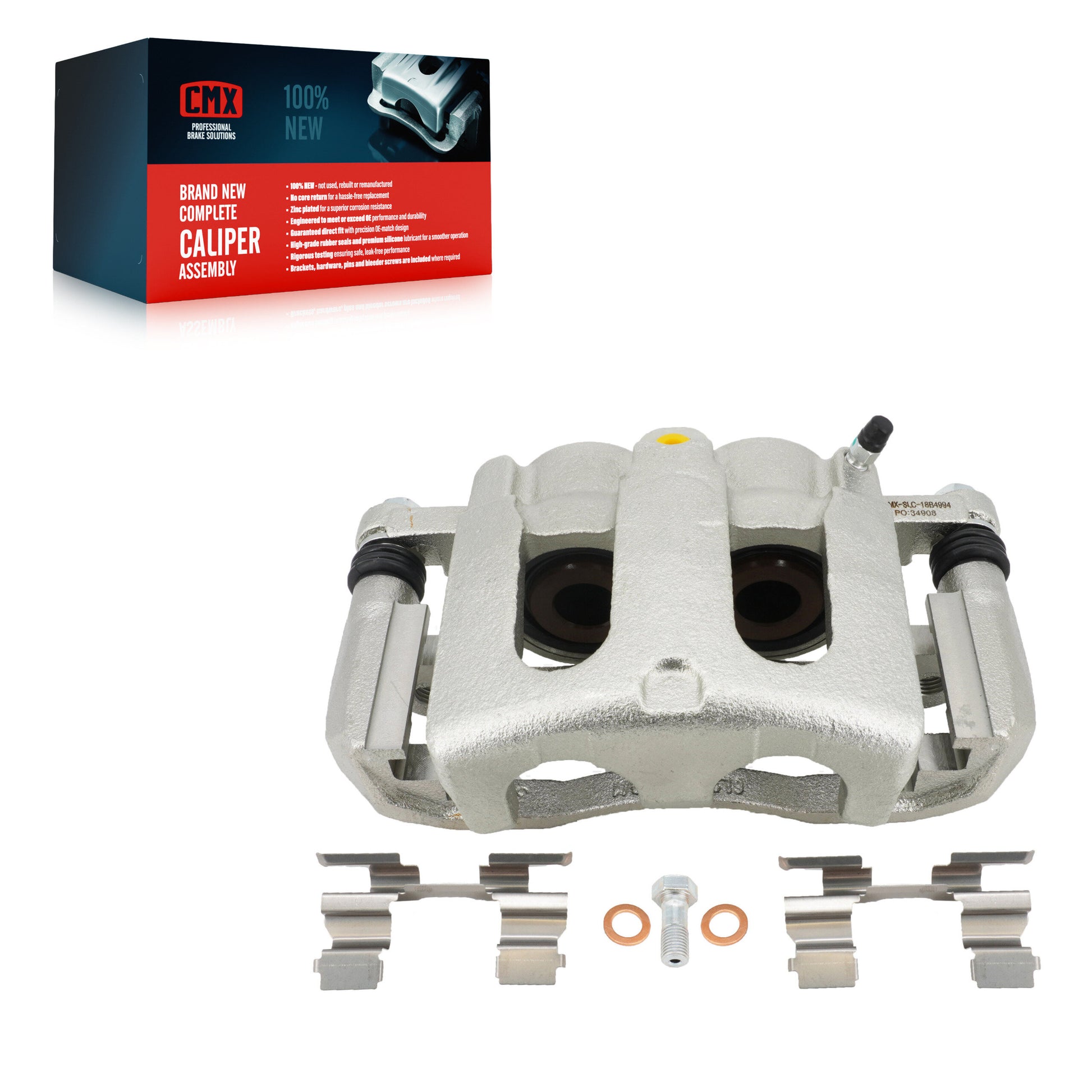 CMX SLC-18B4994 Disc Brake Caliper for 2006-2010 Ford Explorer Sport Trac, Ford Explorer, Mercury Mountaineer - Front Right