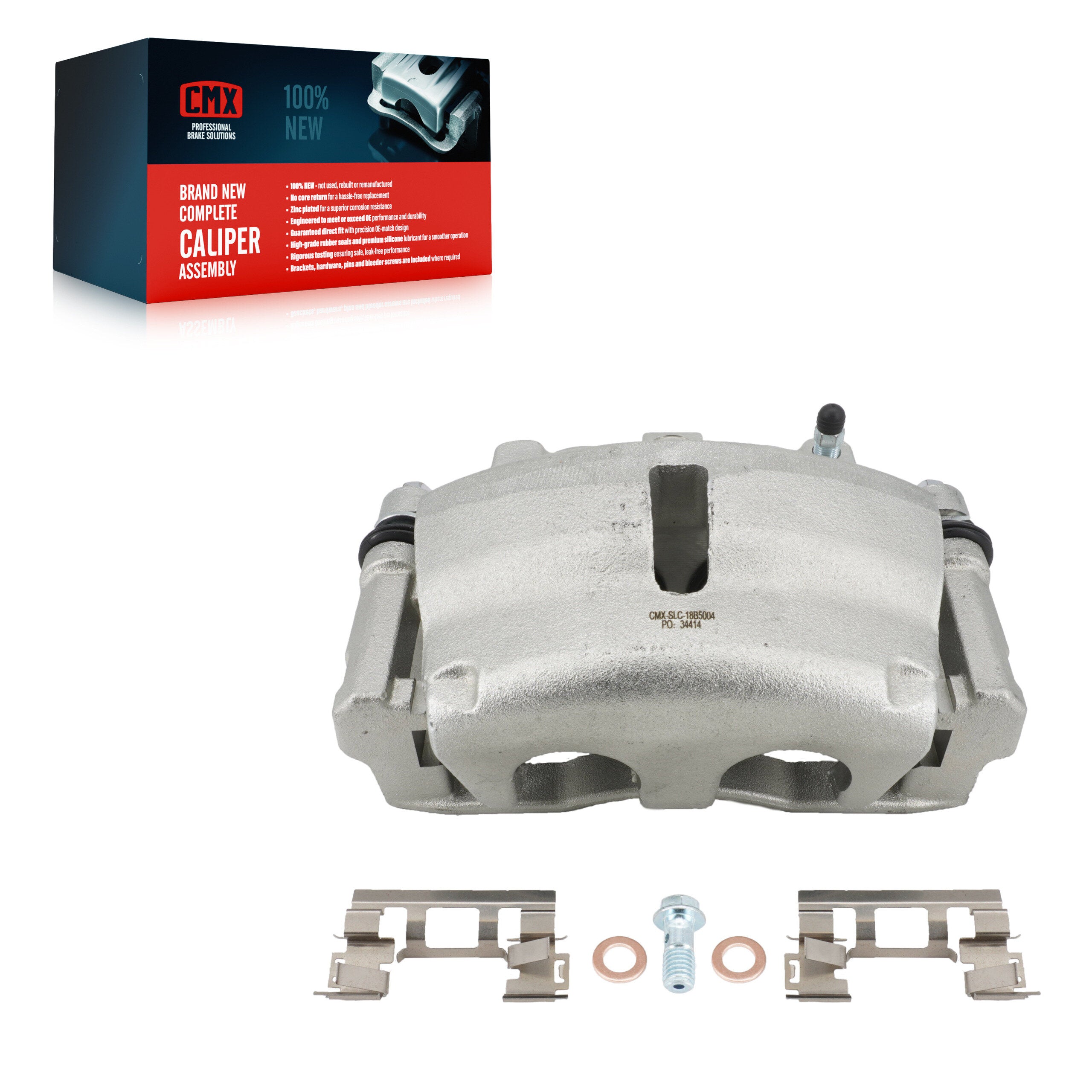 CMX SLC-18B5004 Disc Brake Caliper for 2006-2017 GMC Acadia Limited, Chevrolet Traverse, Buick Enclave - Front Left