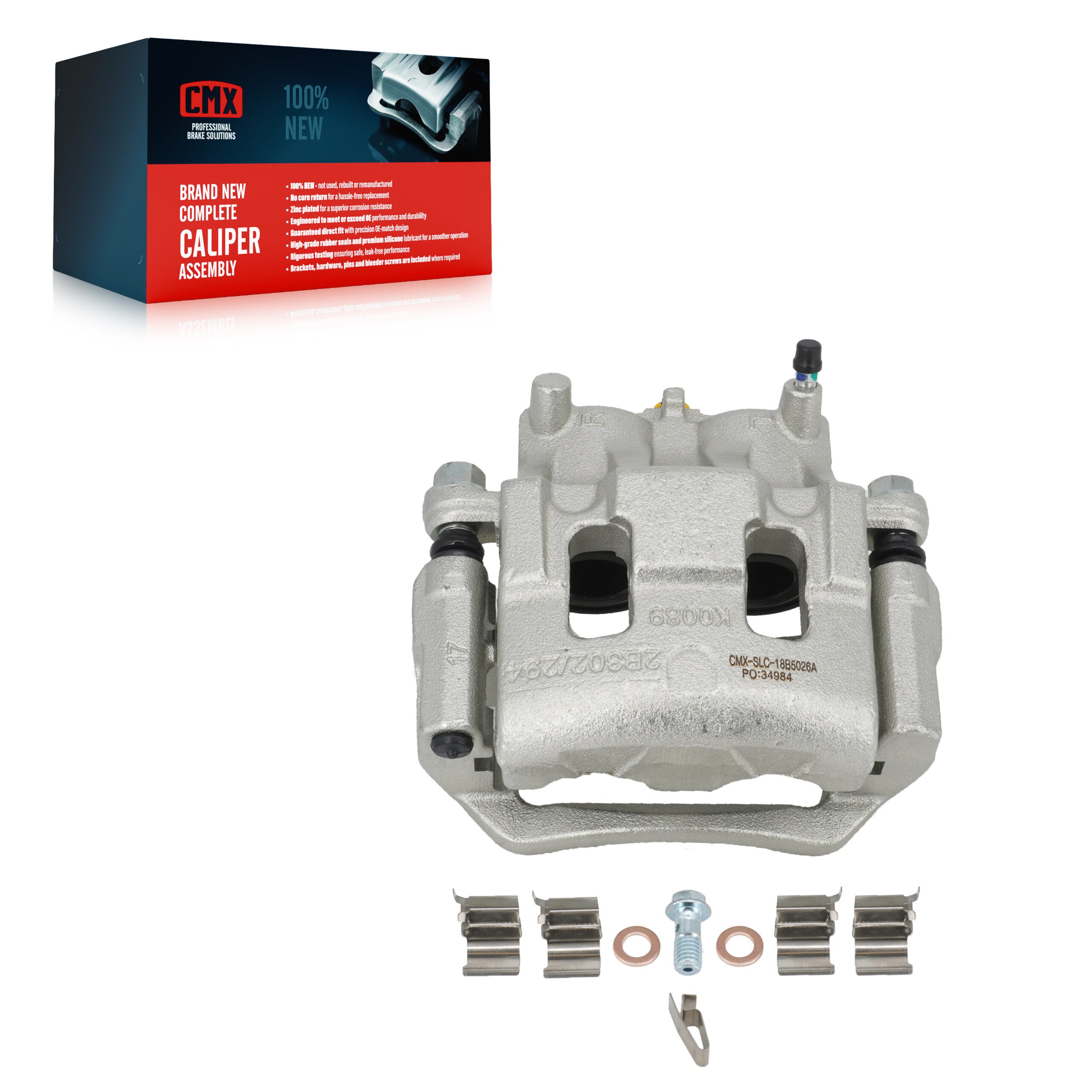CMX SLC-18B5026A Disc Brake Caliper for 2007-2010 Ford Edge, Lincoln MKX - Front Left